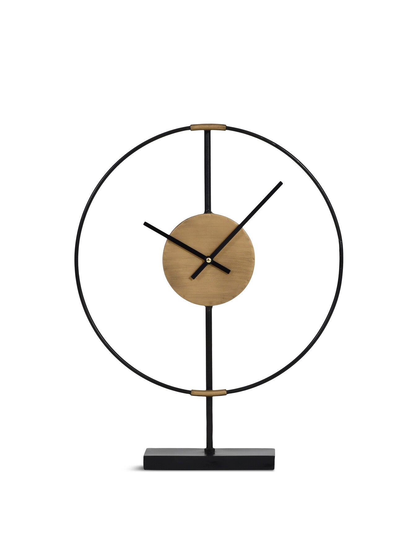 Brass And Framed Mantel Clock