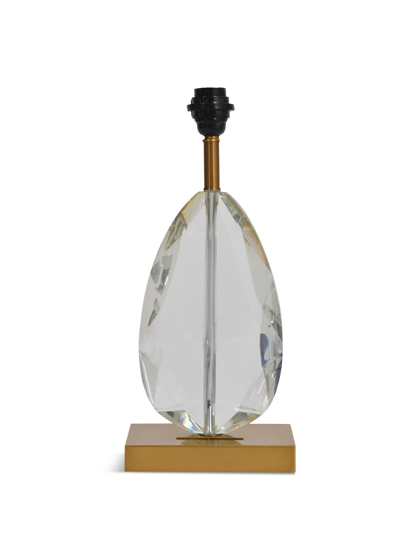 Teardrop Lamp on Brass, suits 14 inch shade E27 60W