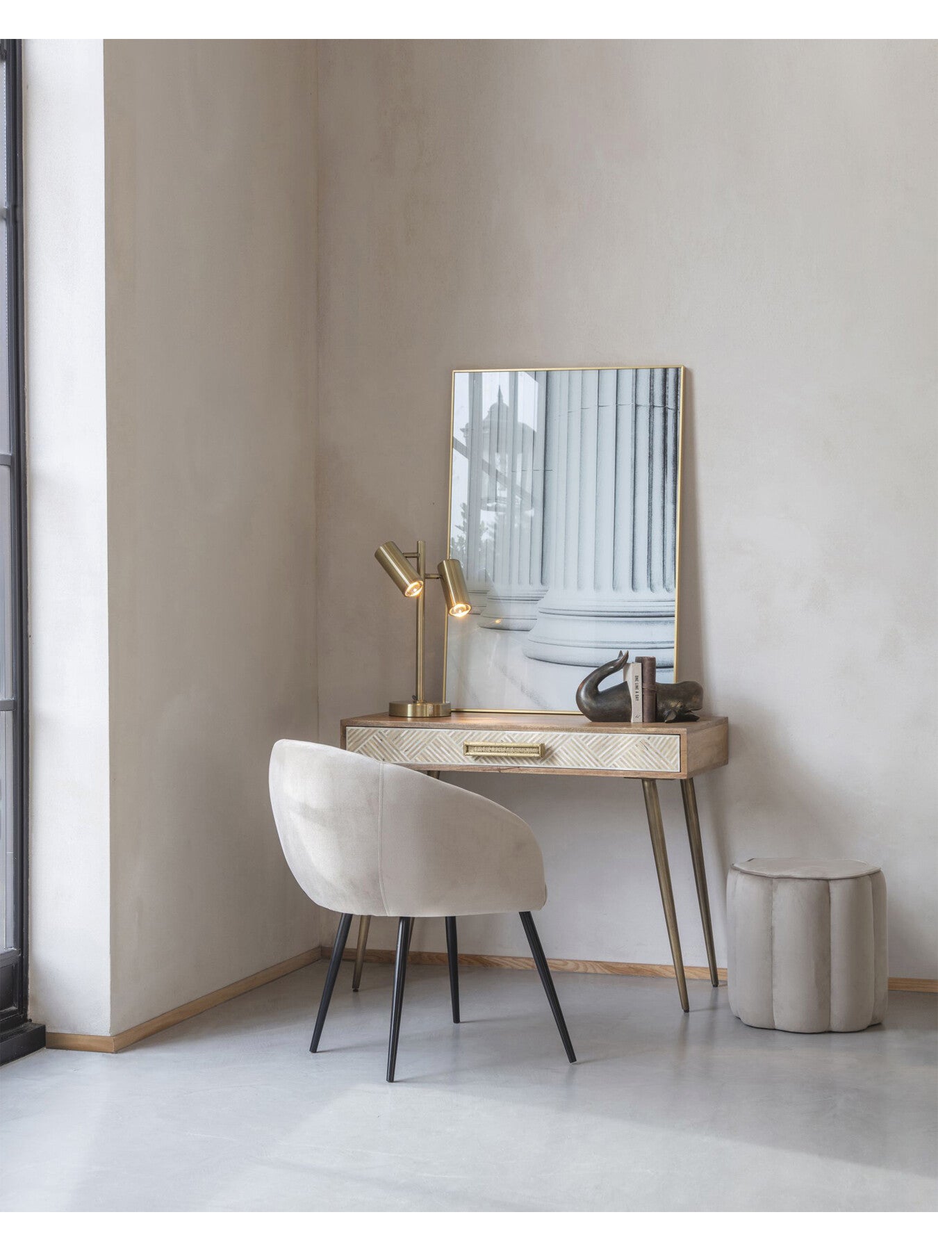 Langley Dining Chair in Smokey Velvet