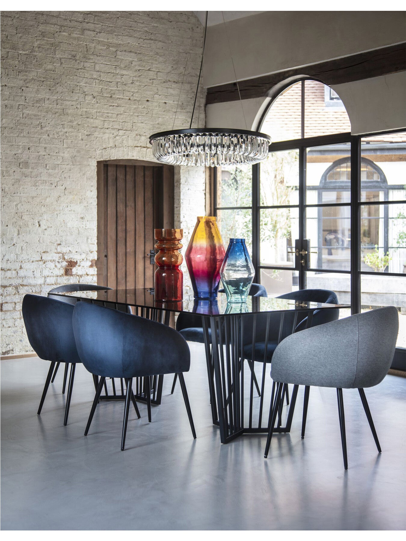 Langley Dining Chair in Velvet