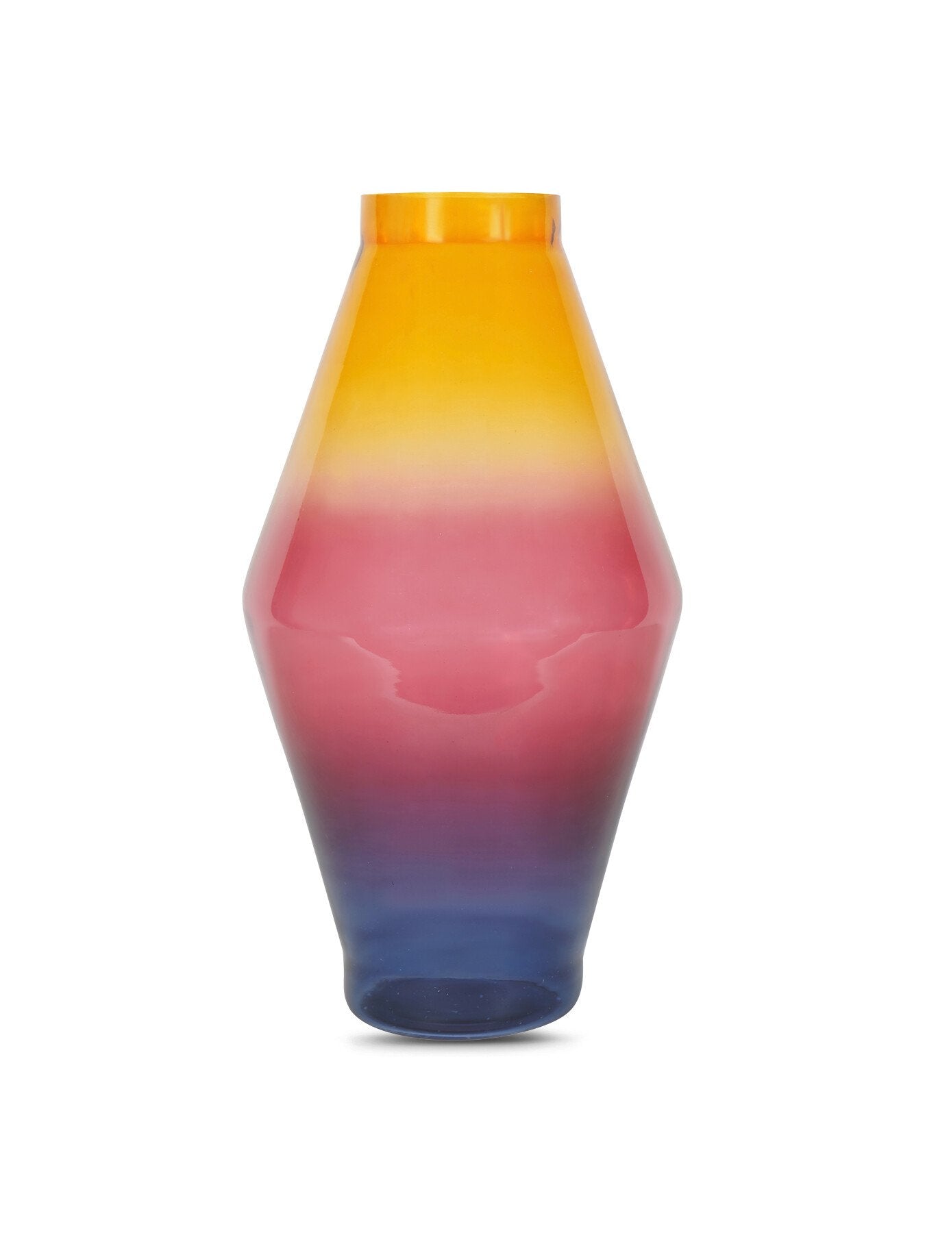Elise Tropical Sunset Ombre Large Glass Vase 53cm