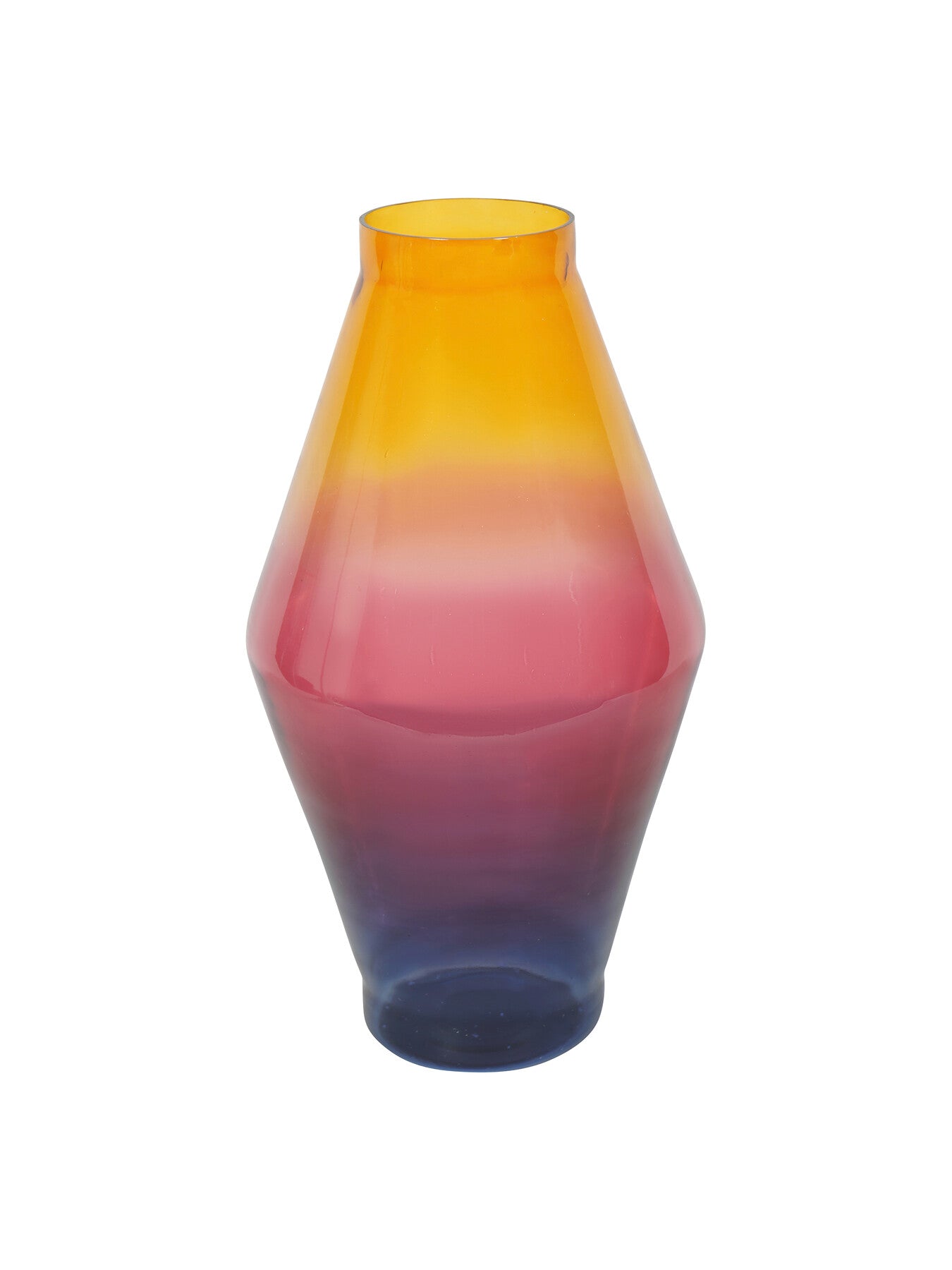 Elise Tropical Sunset Ombre Large Glass Vase 53cm