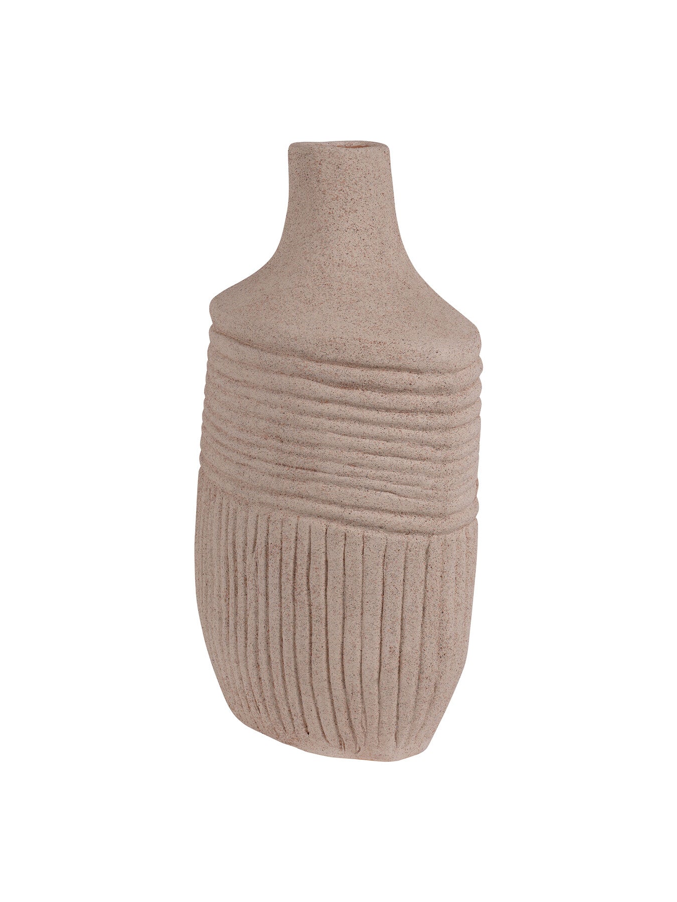 Brushed Textured Finish Vase