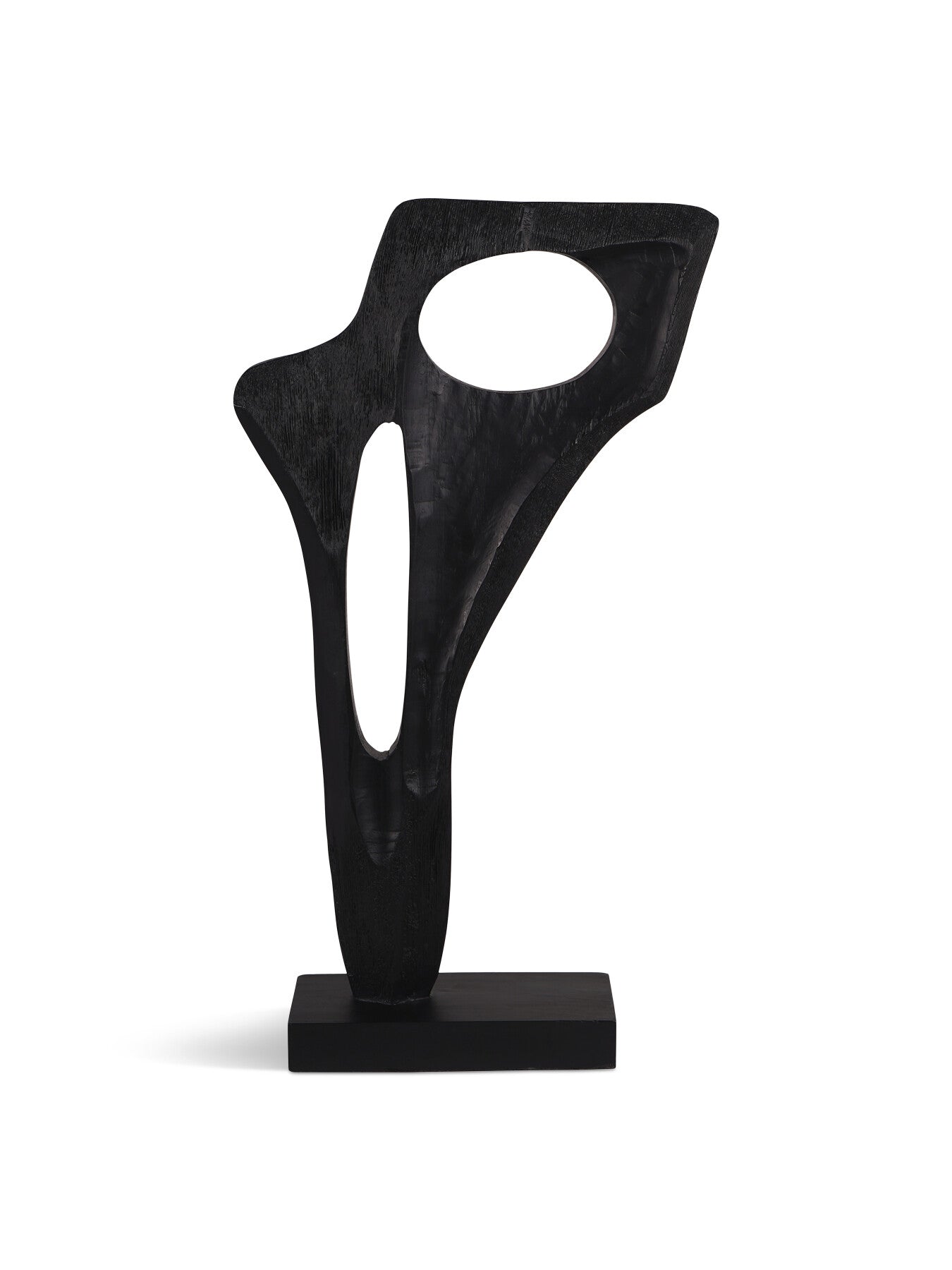 Hand Carved Burnished Wooden Sculpture Large