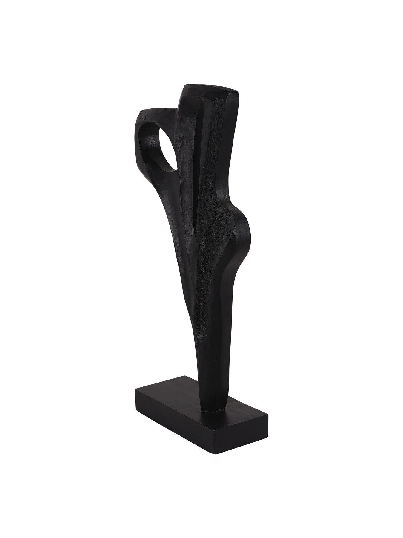 Hand Carved Burnished Wooden Sculpture Small