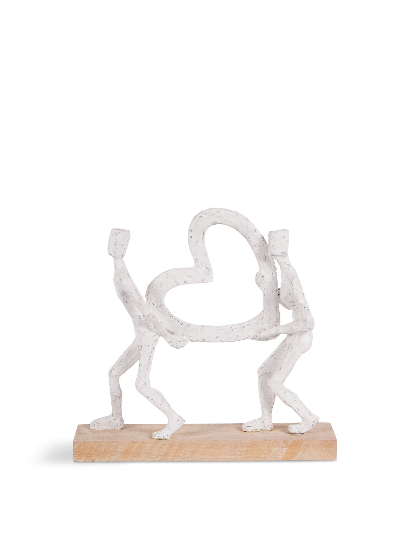 Couple Holding Heart White