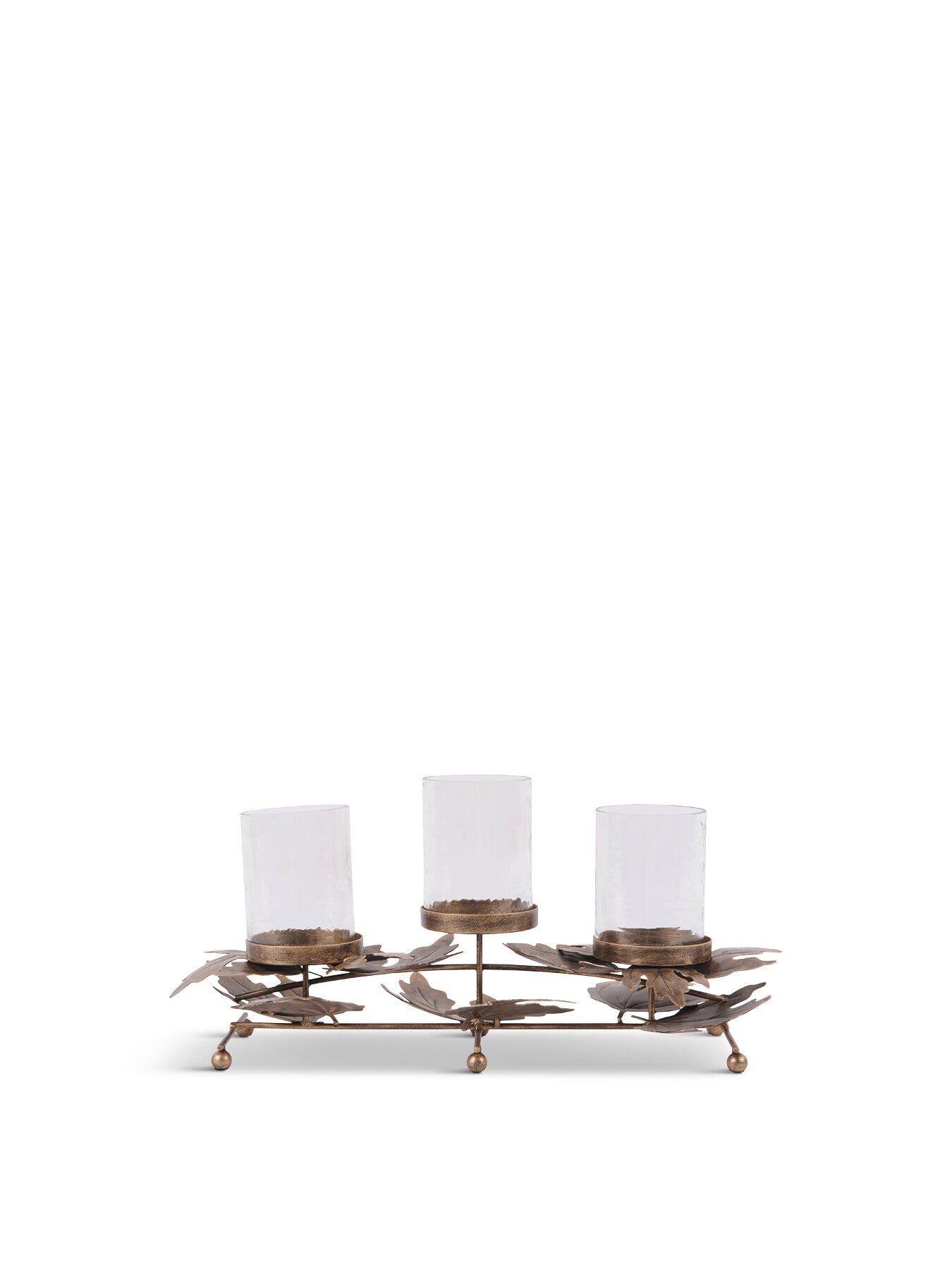 Corrina Leaf Triple Votive Candleholder
