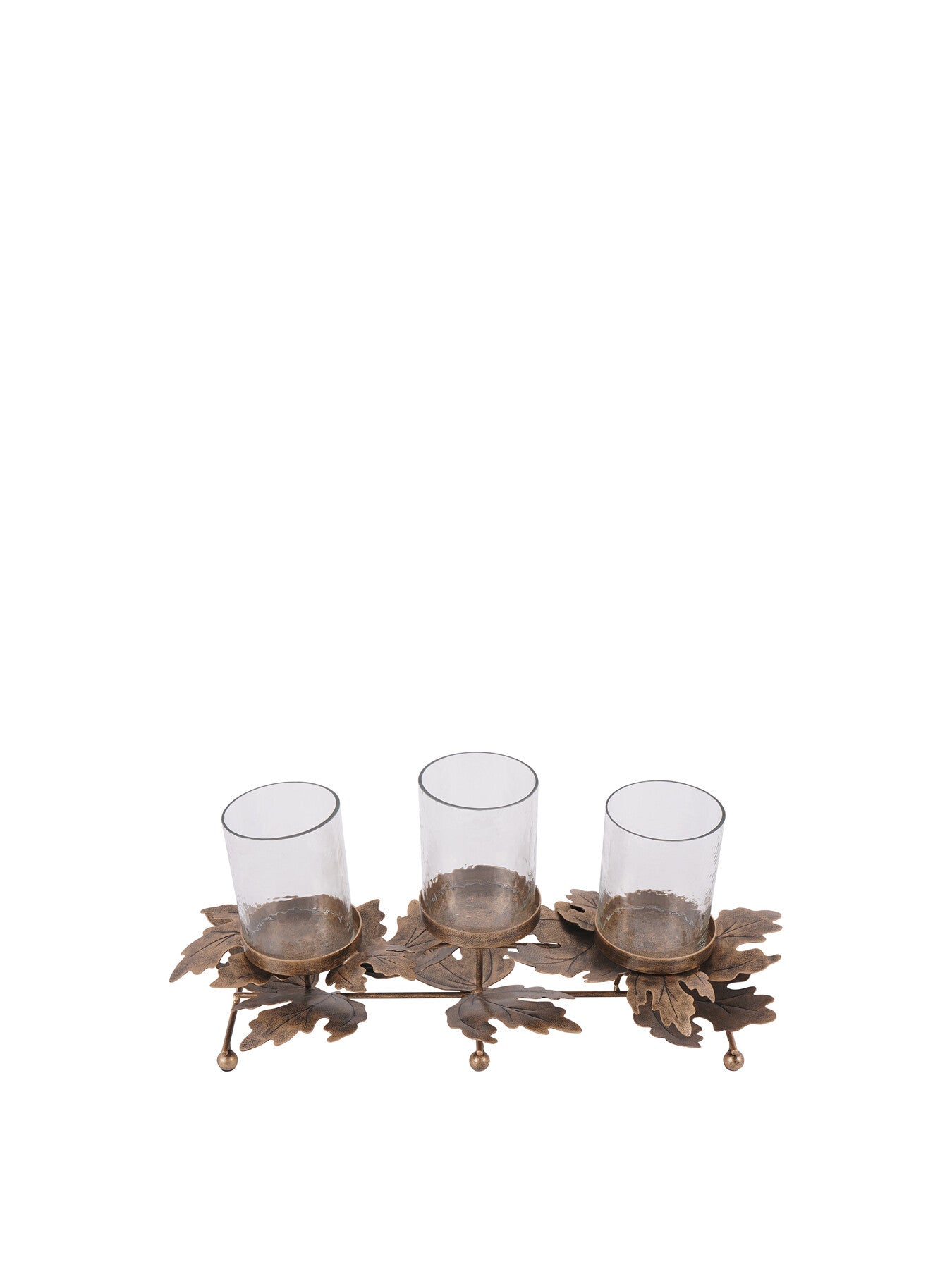 Corrina Leaf Triple Votive Candleholder