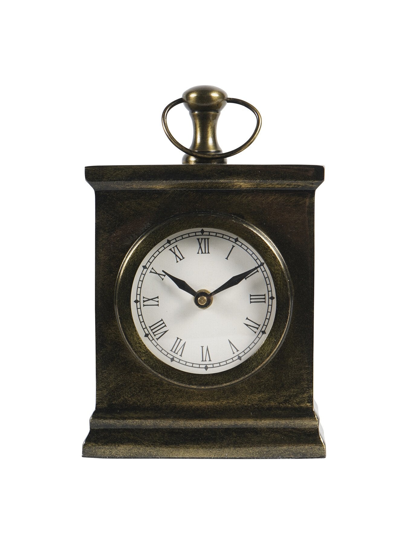 Taunton Antique Finish Mantel Clock Small
