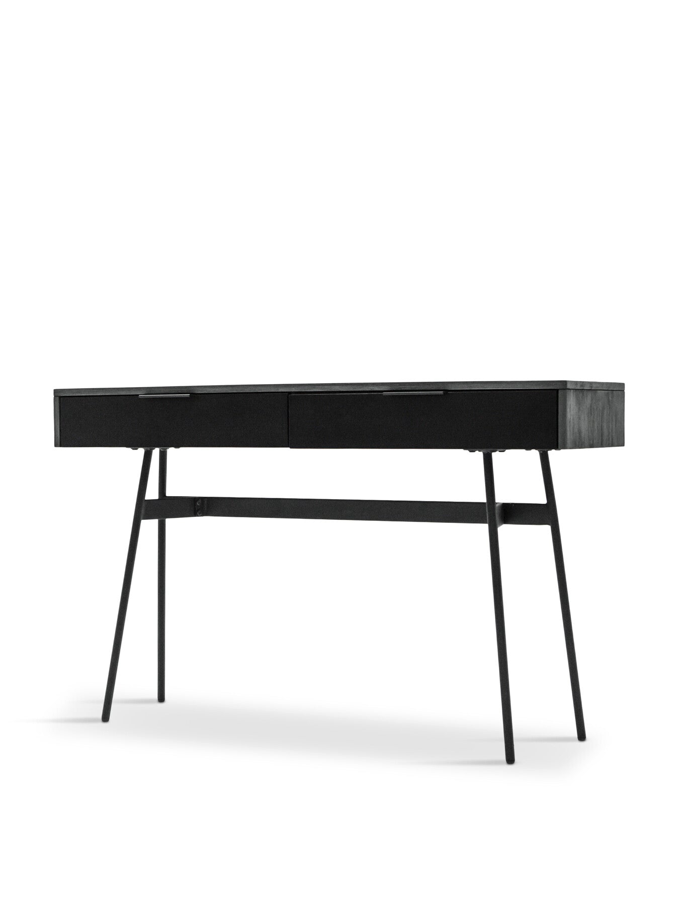 Bronks Black Console Table with Two Drawers 13
