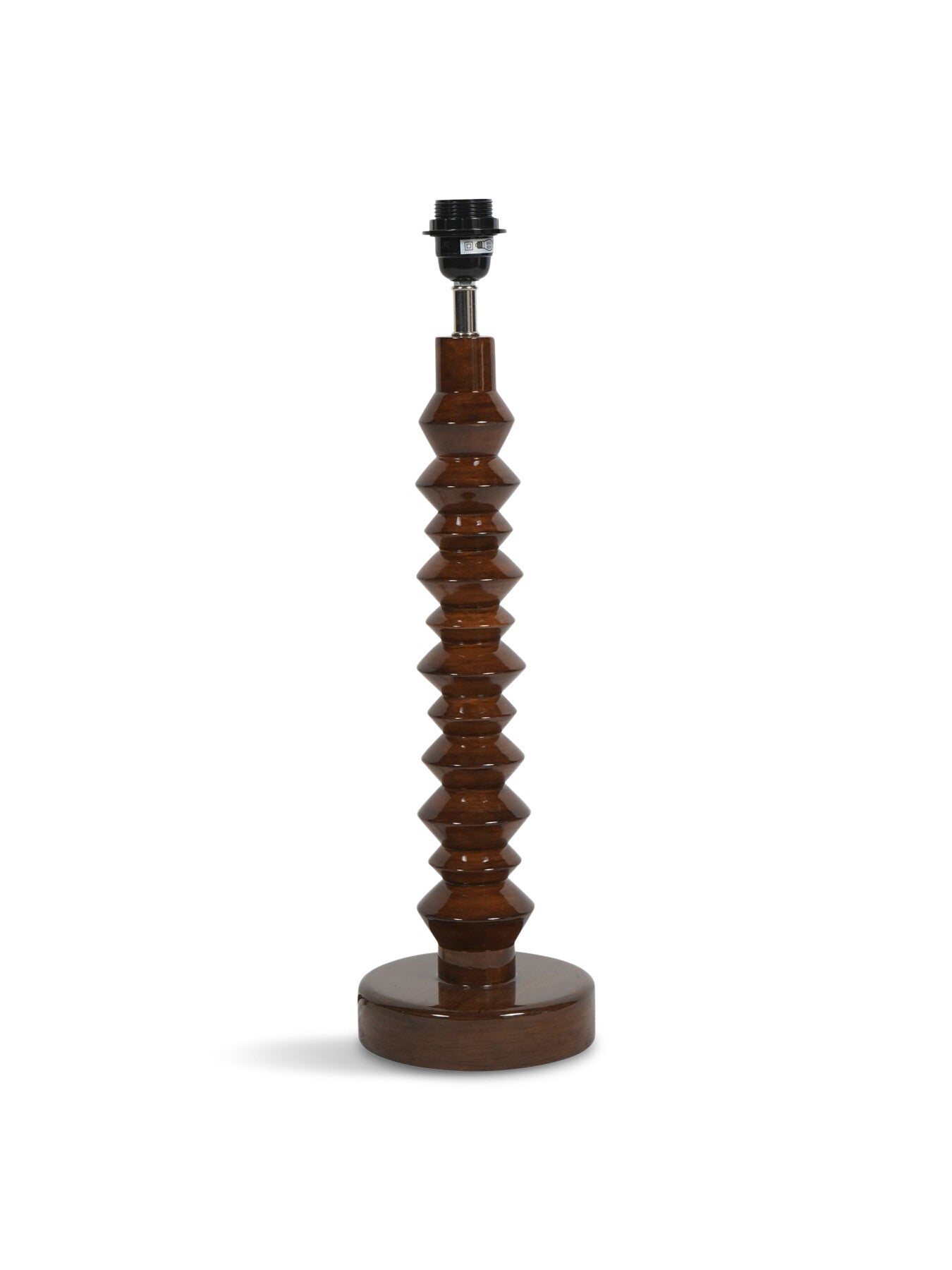 Lacquer Table Lamp Base Maple (Base Only) 16