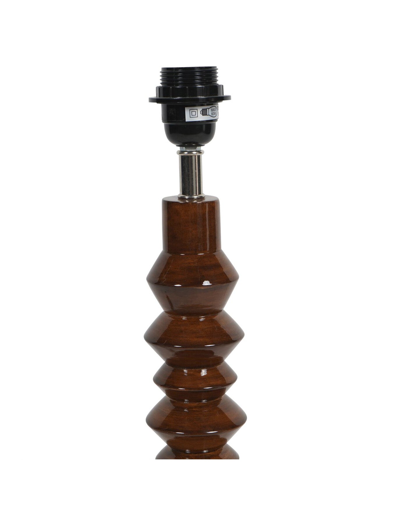 Lacquer Table Lamp Base Maple (Base Only) 16