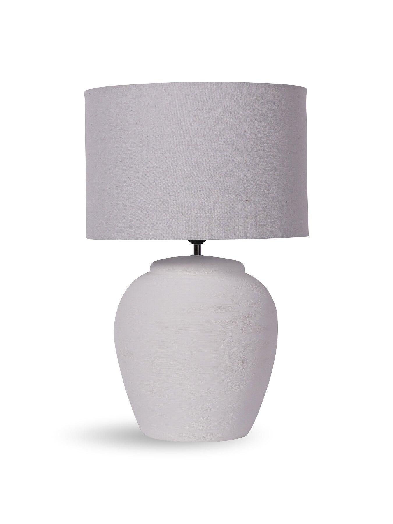 Rhodes Ceramic Lamp base with Shade, Large E27 L
