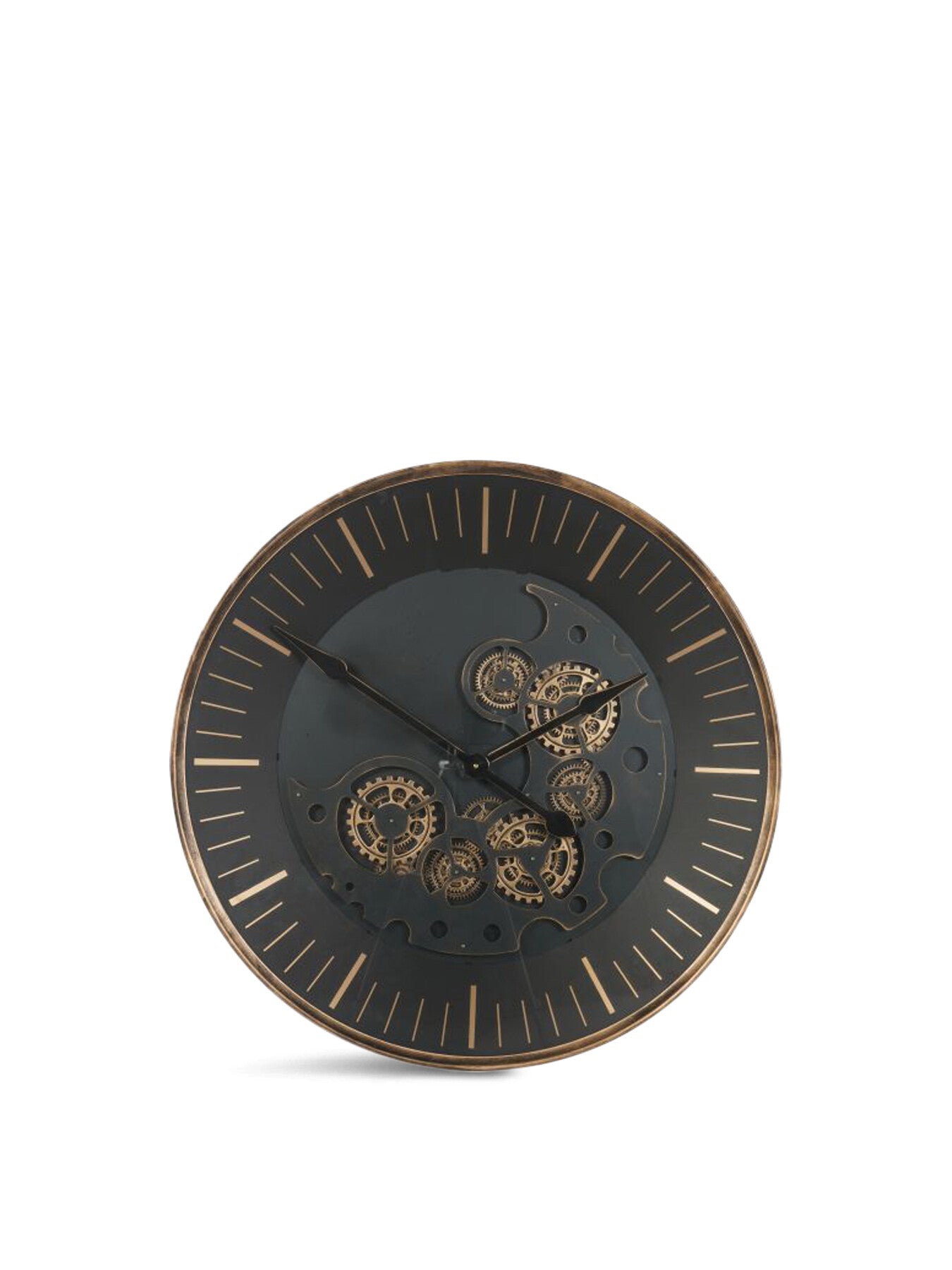 Palladium Wall Clock with moving Dials 80cm