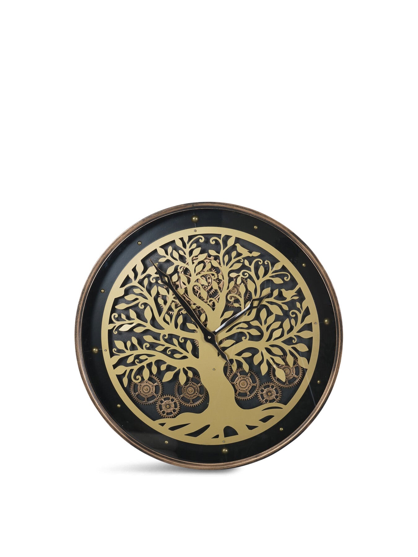 Viking Tree Wall Clock with Moving Dials 60cm