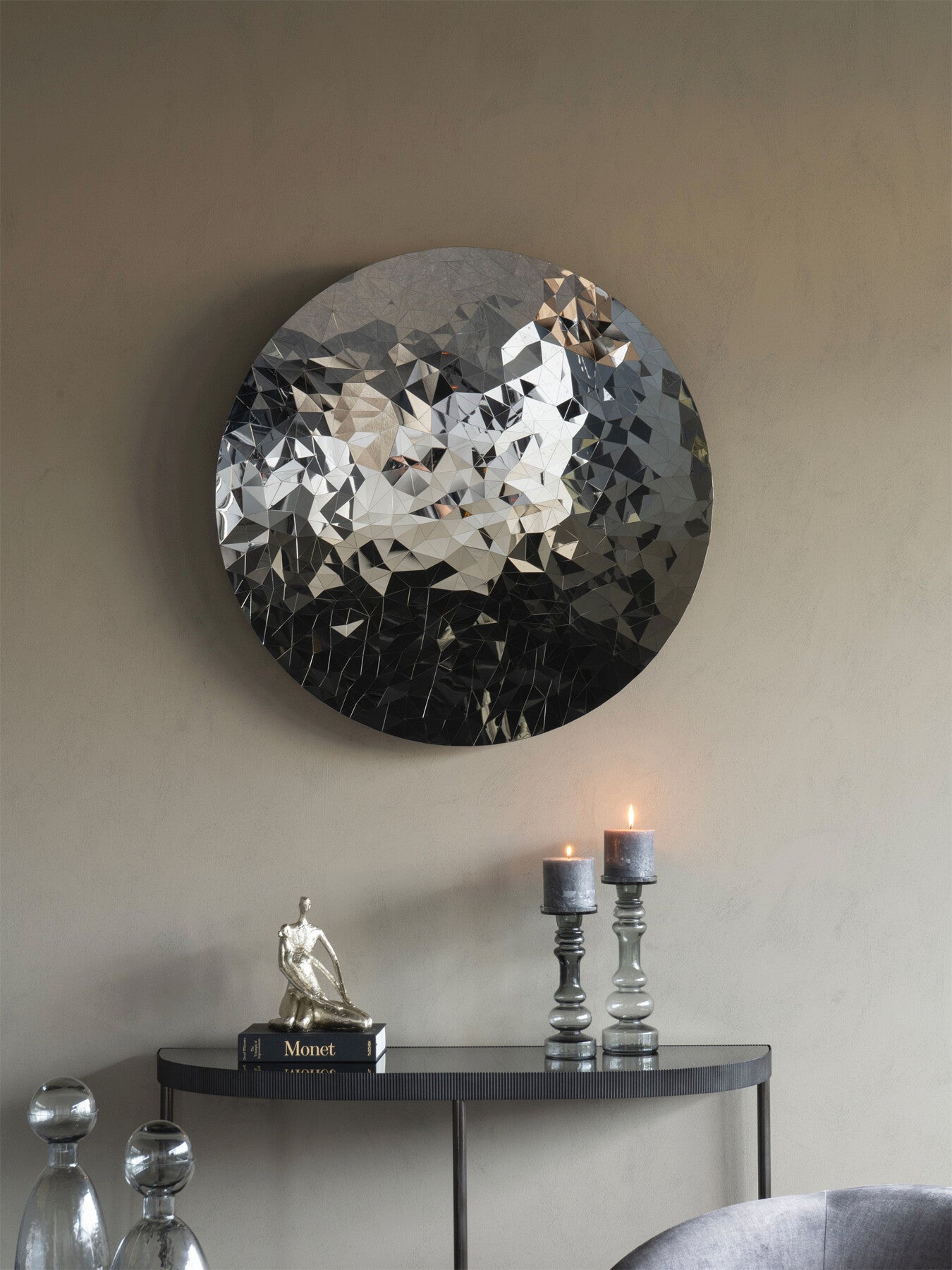 Stainless Steel Mosaic Wall Disc
