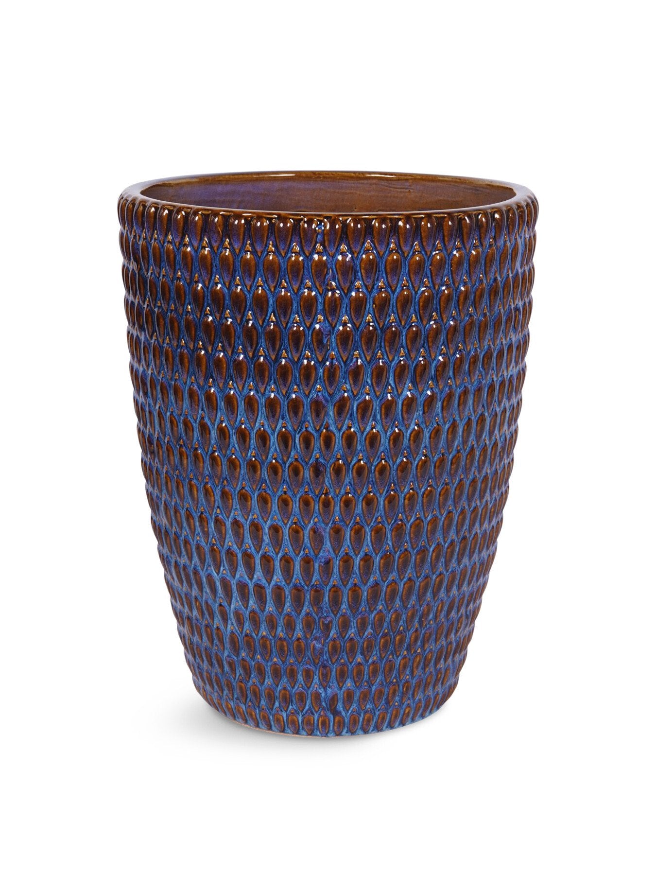 Mediterranean Reactive Glaze Ceramic Planter XL Planter