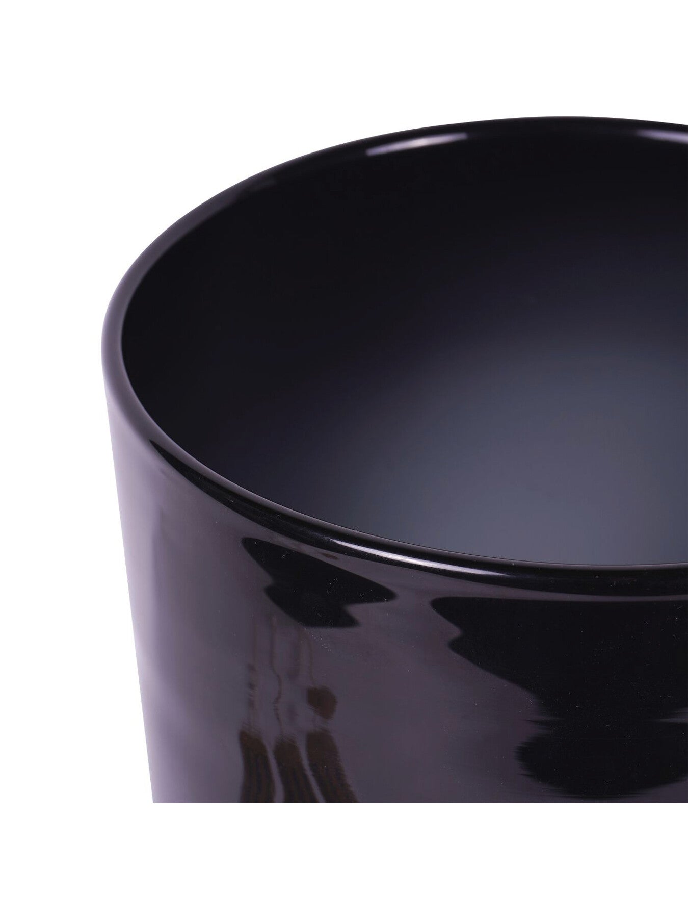 Noir Glass Votive Vase with Wooden Base 31.5cm