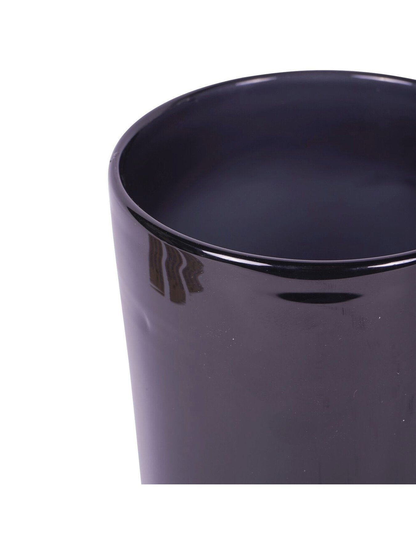 Noir Glass Votive Vase with Wooden Base 20.5cm