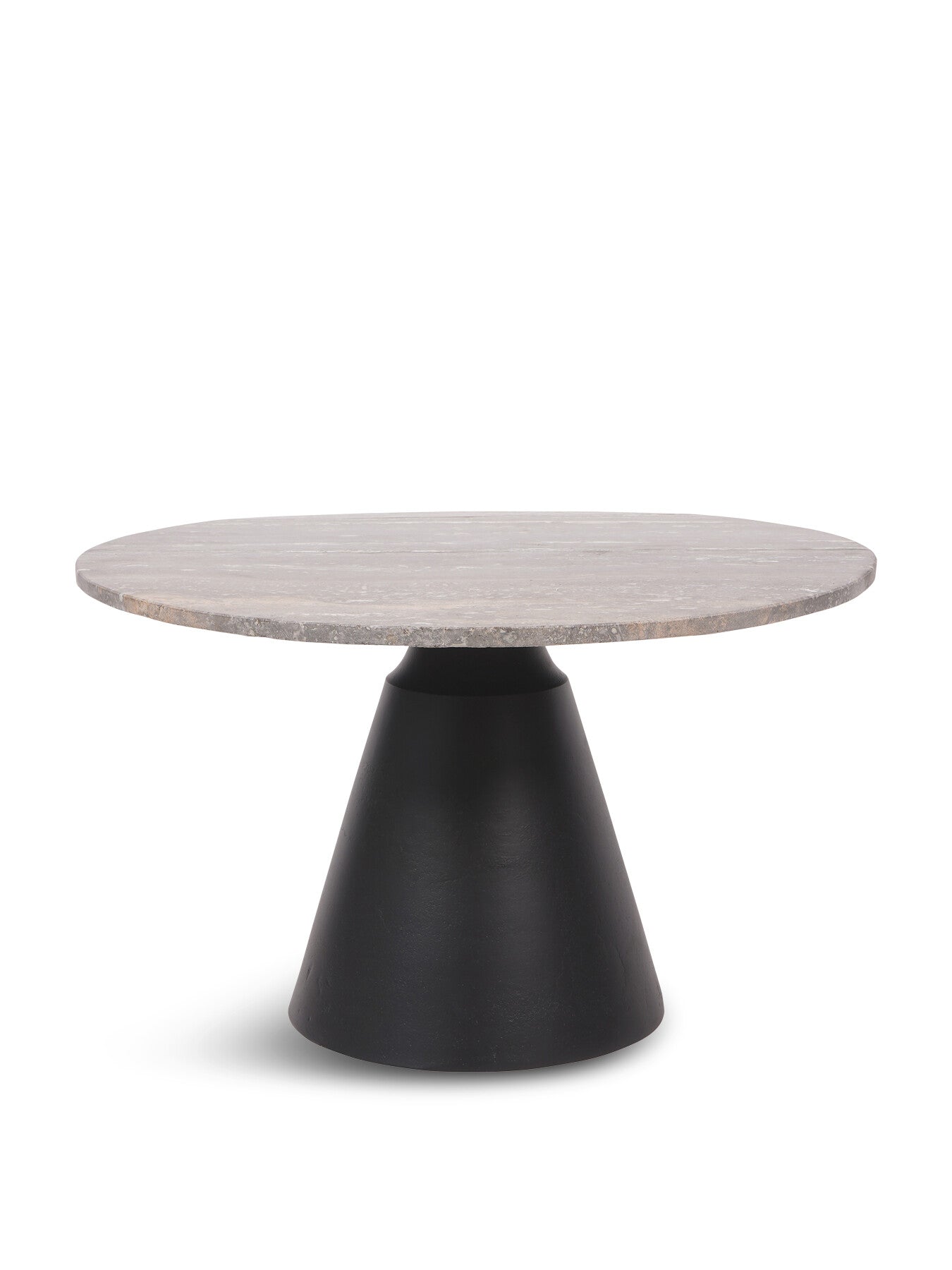 Clifton II Charcoal Black and Dark Travertine Coffee Table