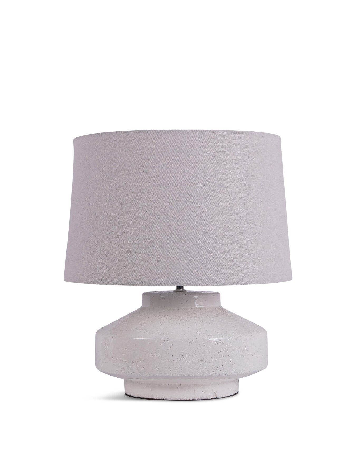 San Sebastian Terracotta Table Lamp White
