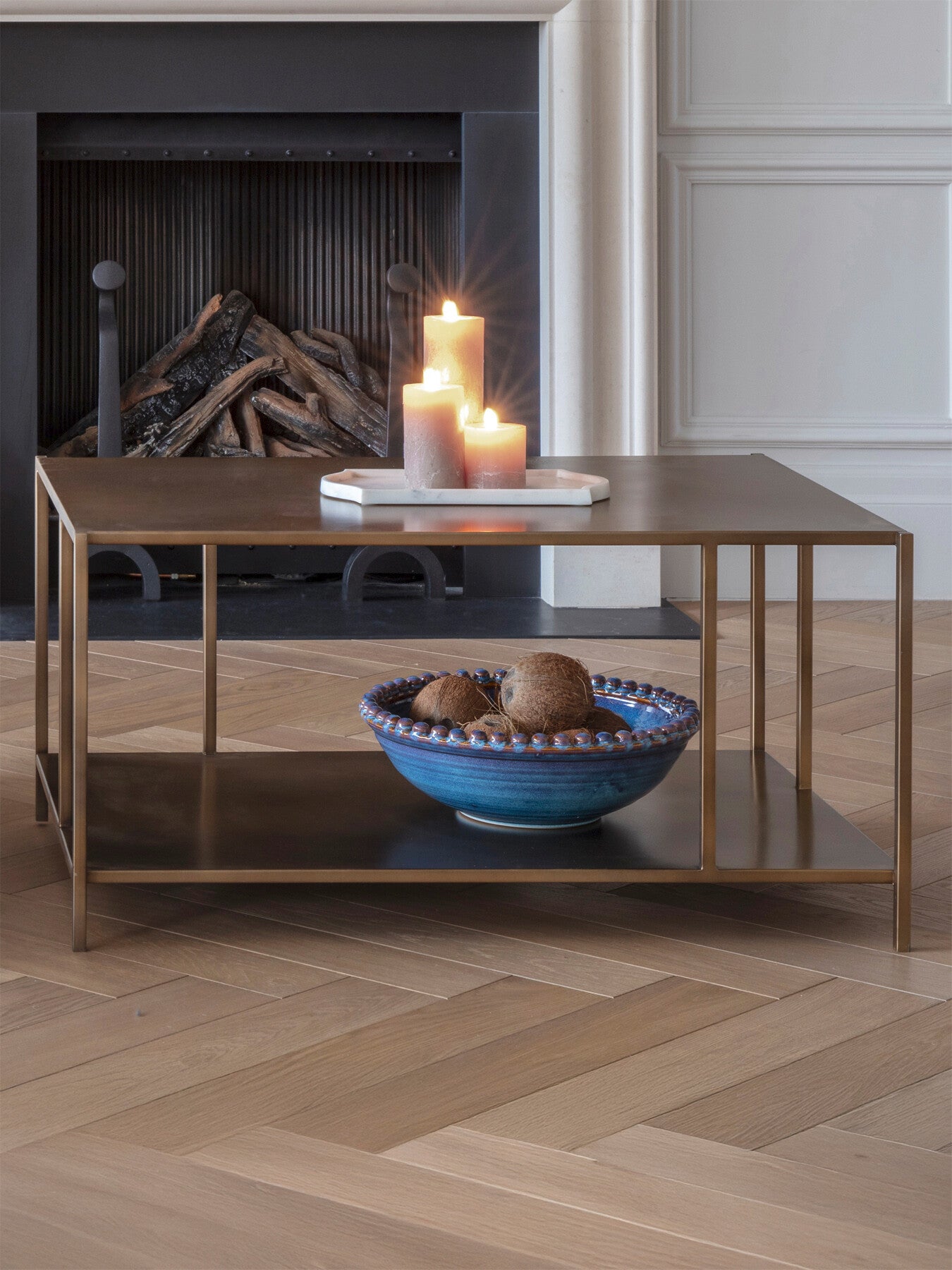 Brooks Coffee Table Brushed Champagne