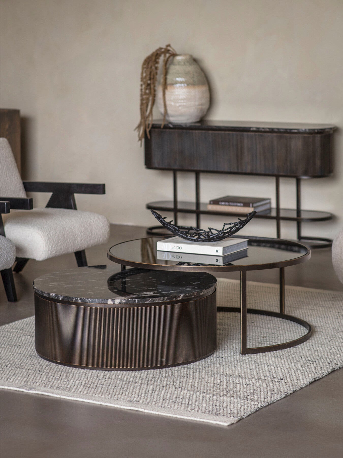 Belvedere Set of 2 Nesting Coffee Tables