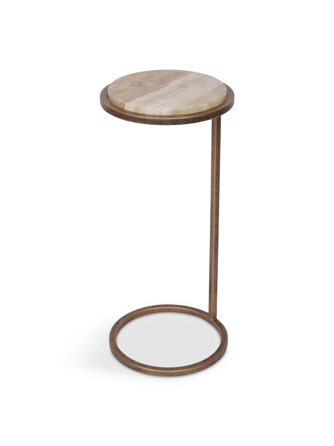 Iota Accent Table Green Onyx