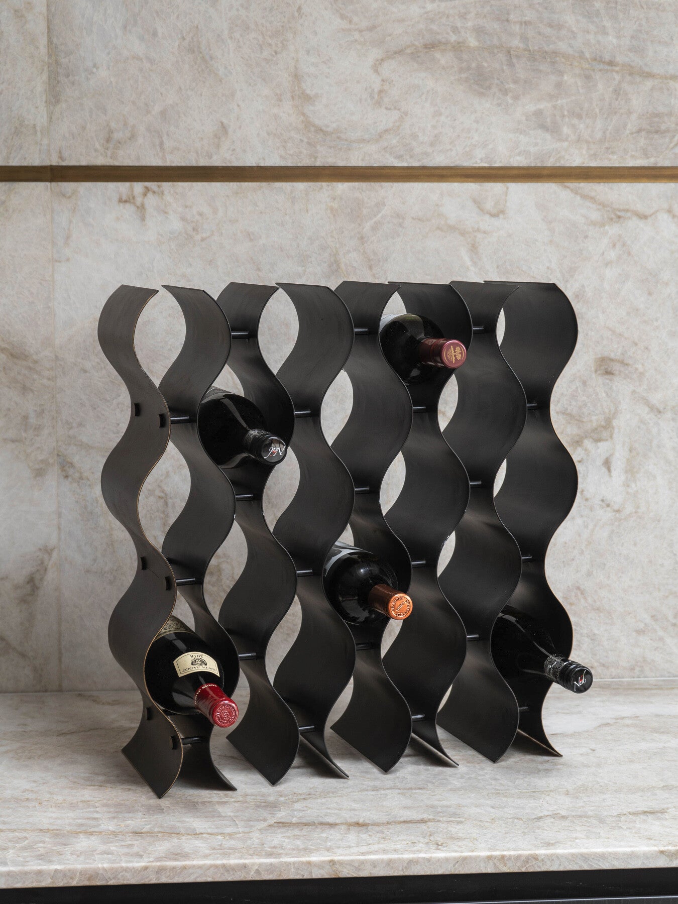 Stamford Vintage 18 Bottle Wine Rack