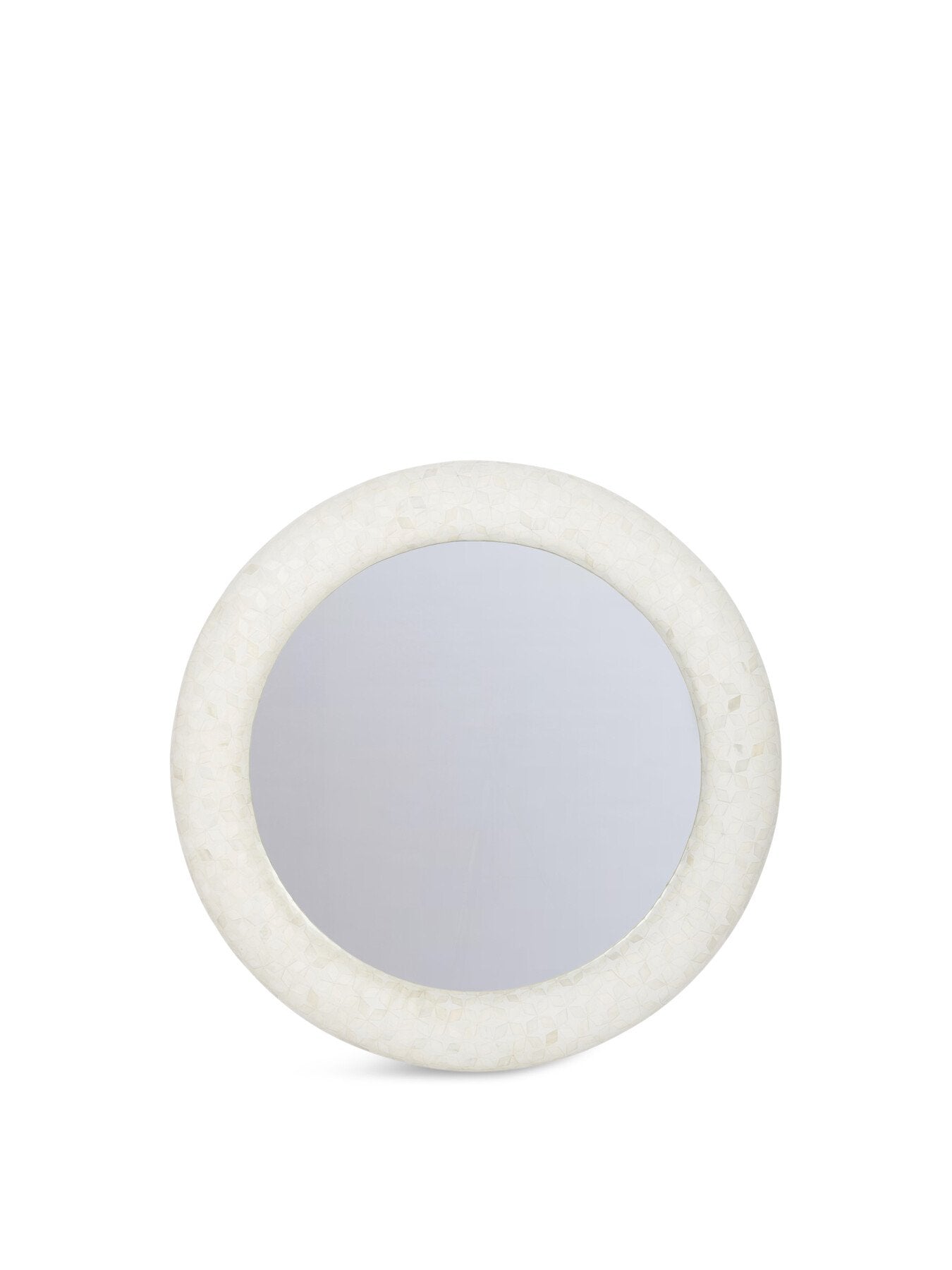 Aspen Bone Inlay Round Mirror 100cm