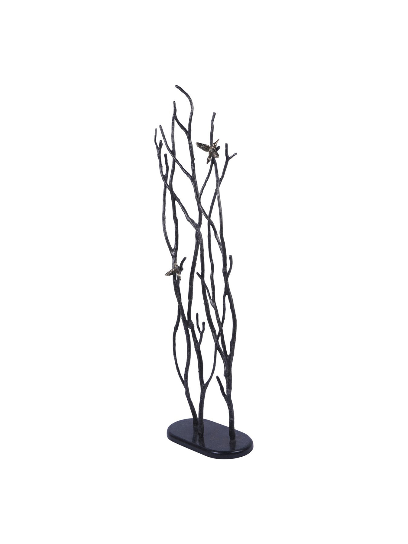 Decorative Screen Sculpture with Branches and Birds