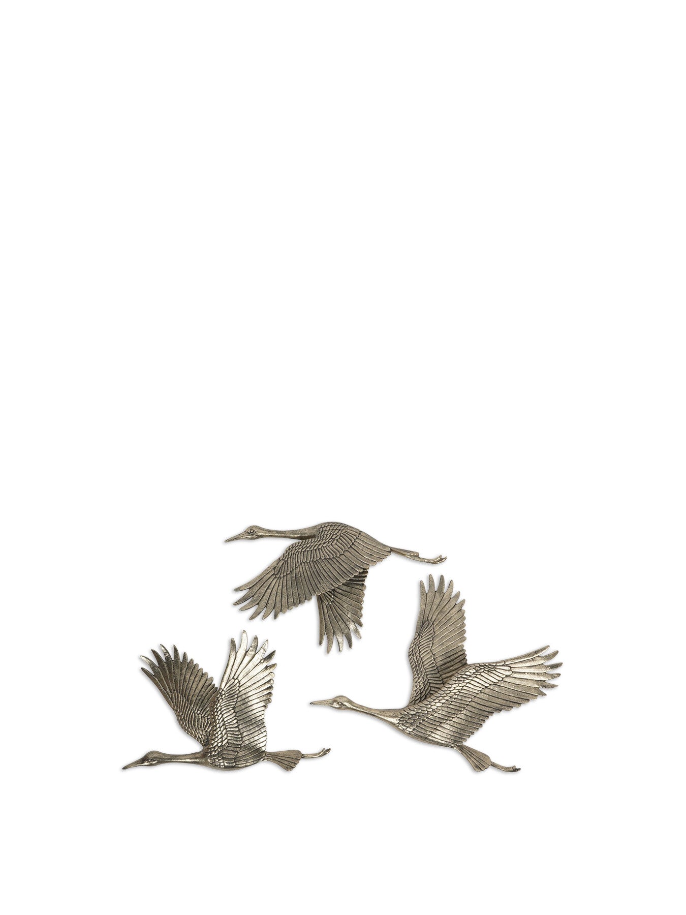 Crane Trio Cast Aluminium Wall Art