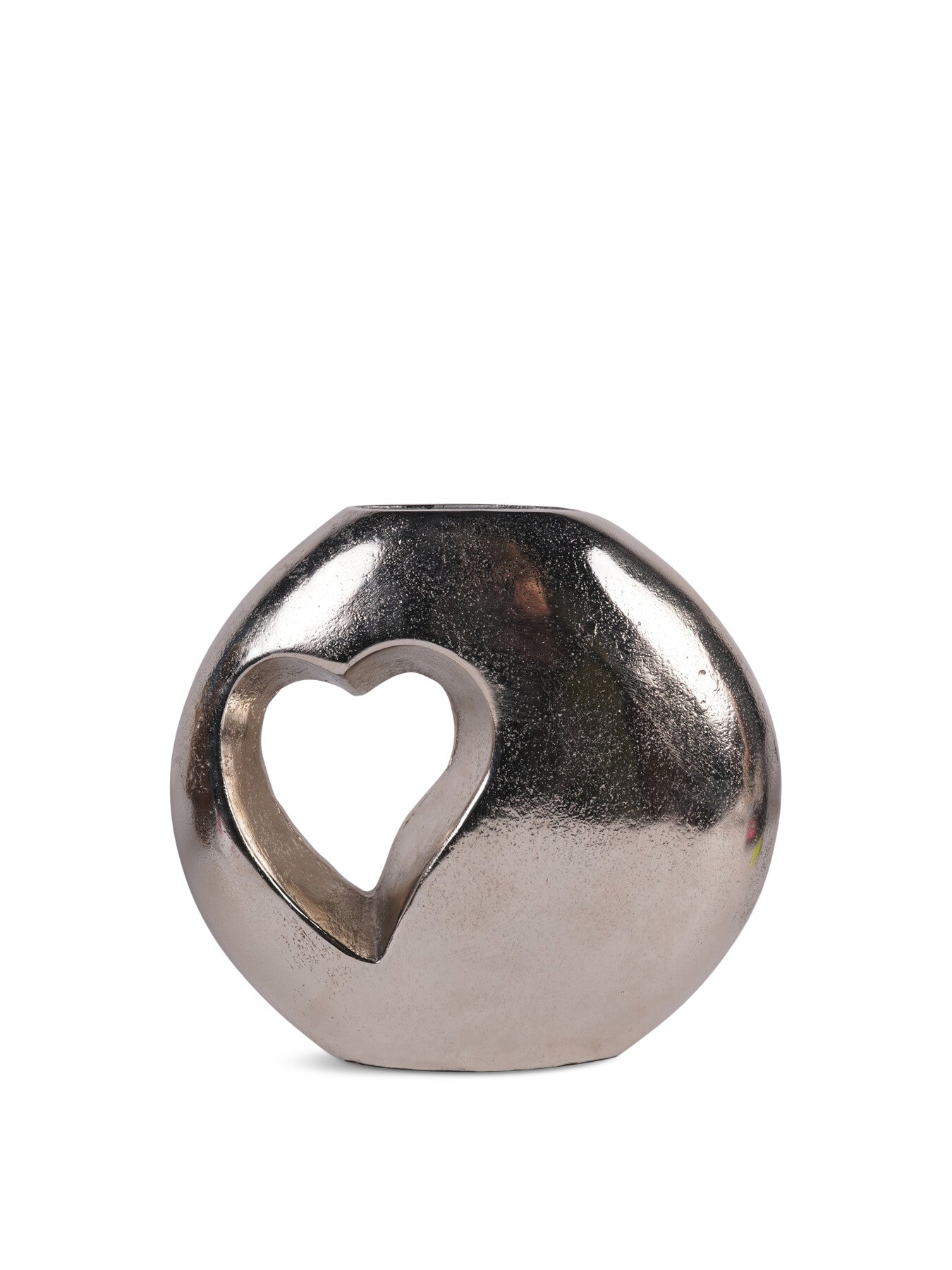 Esme Heart Cast Aluminium Vase
