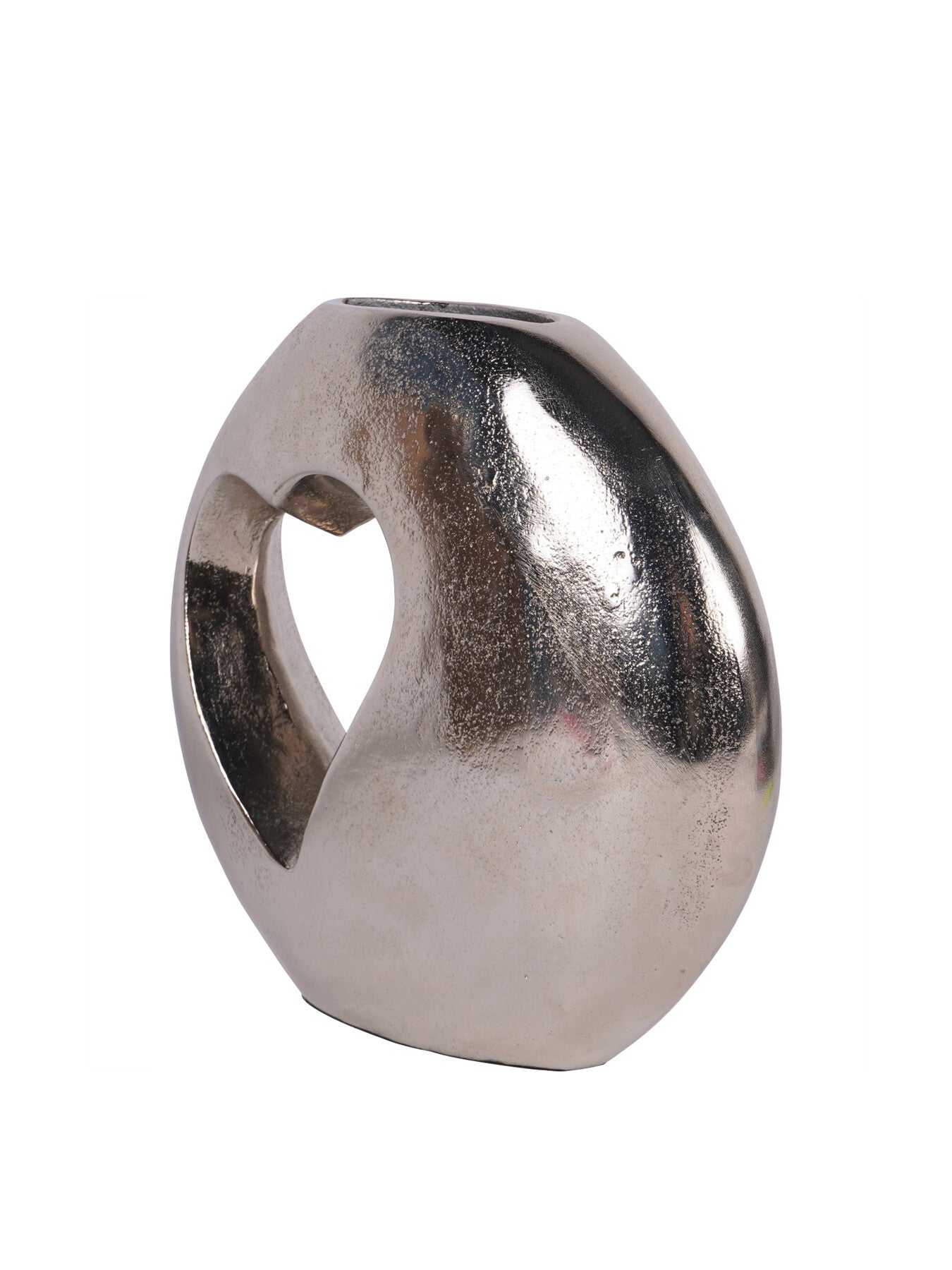 Esme Heart Cast Aluminium Vase