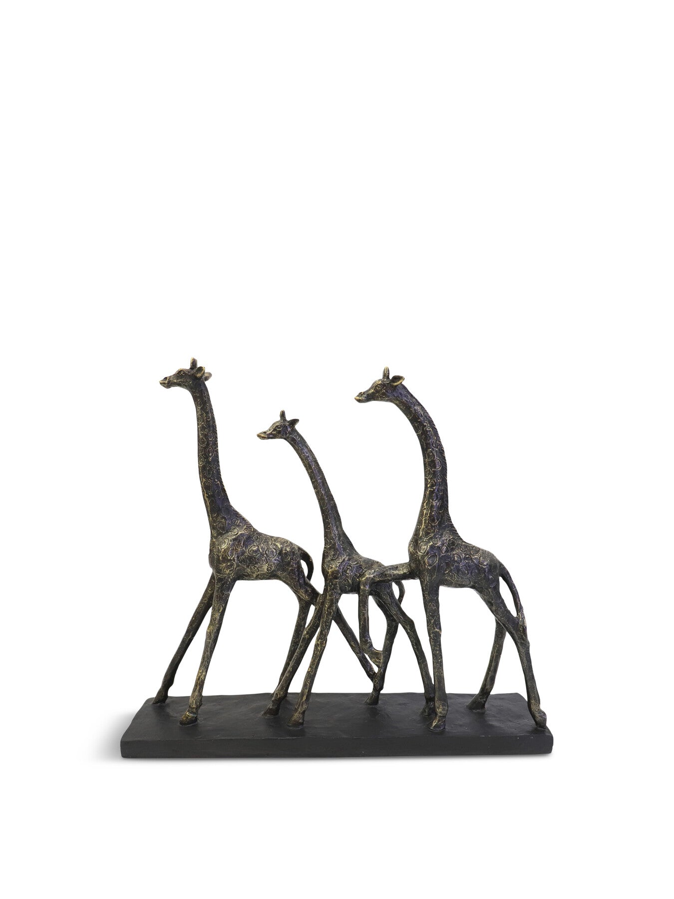 Family Of Three Giraffes Sculpture