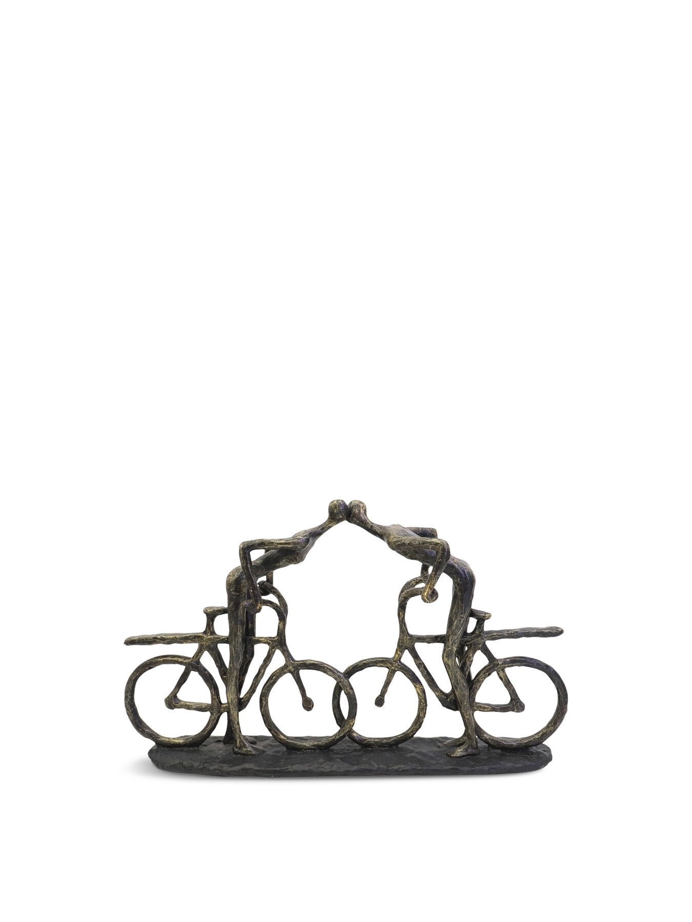 Smooching Cyclist Sculpture