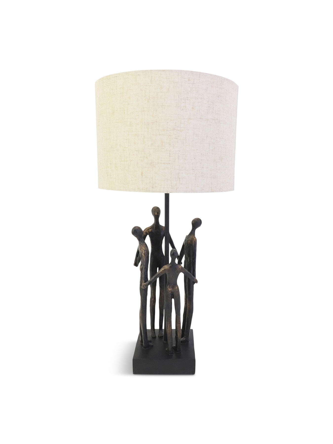 Family Sculpture Lamp with Shade