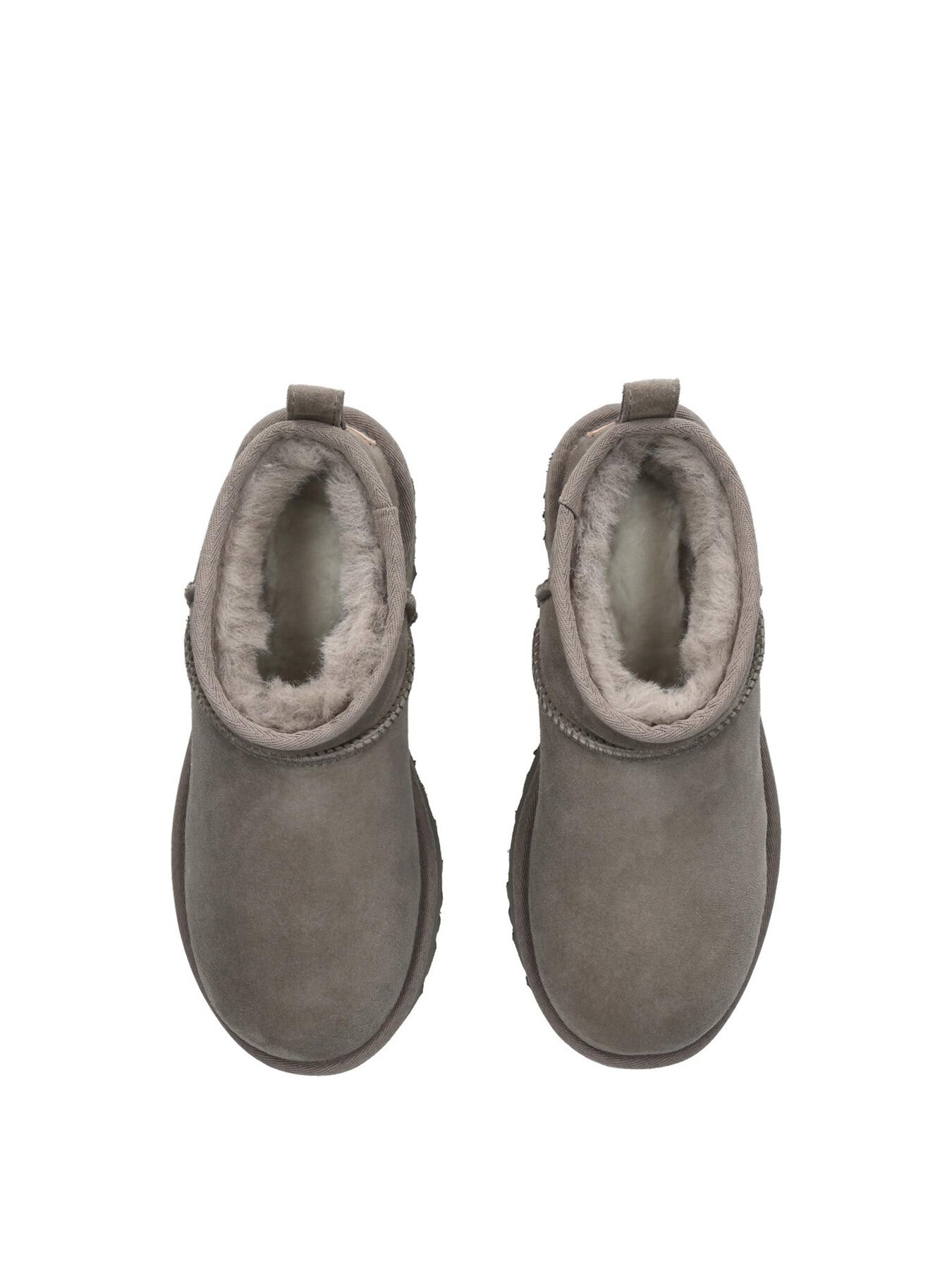 Classic Ultra Mini Suede Ankle Boots Smoke Plume