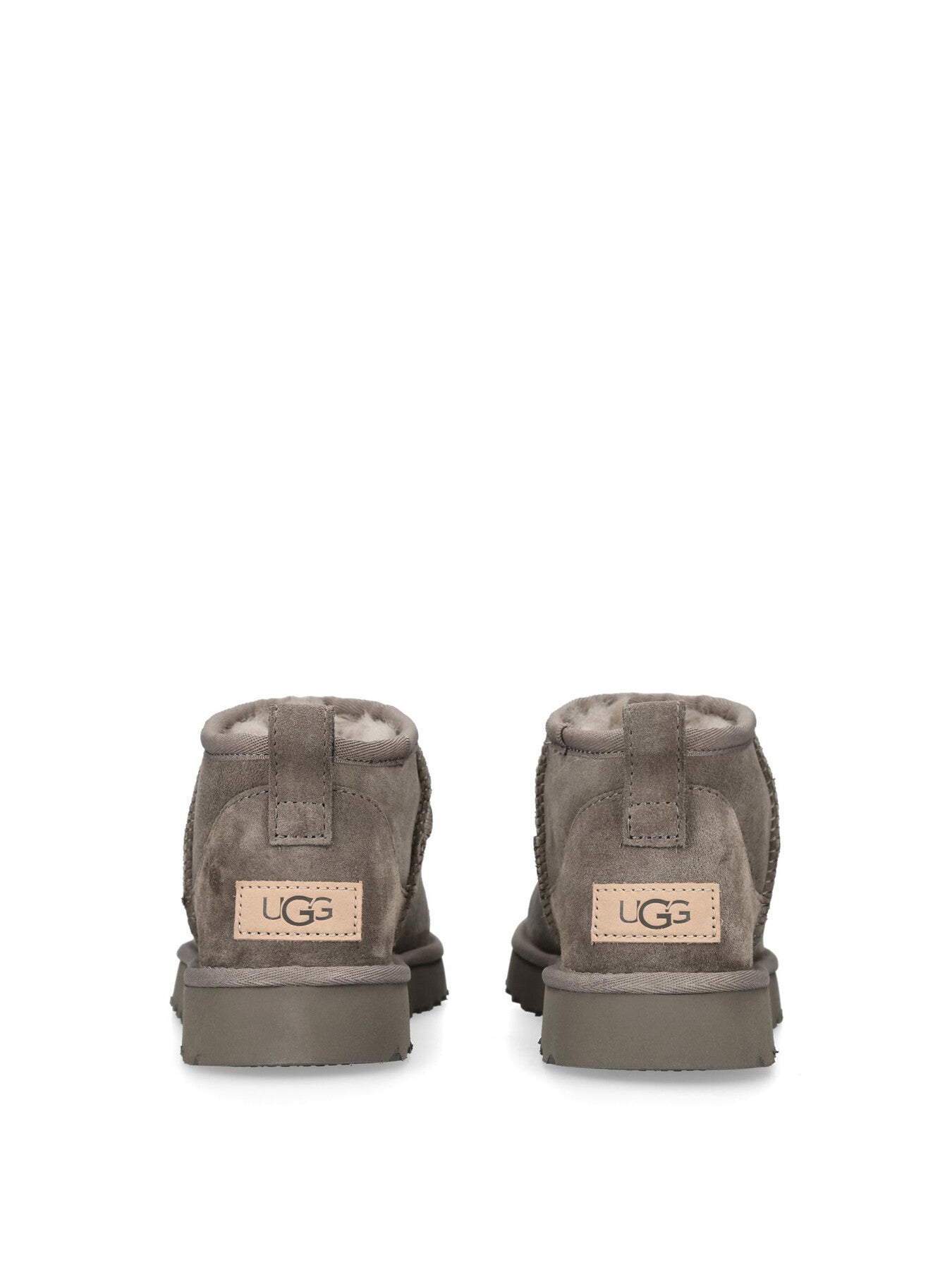 Classic Ultra Mini Suede Ankle Boots Smoke Plume