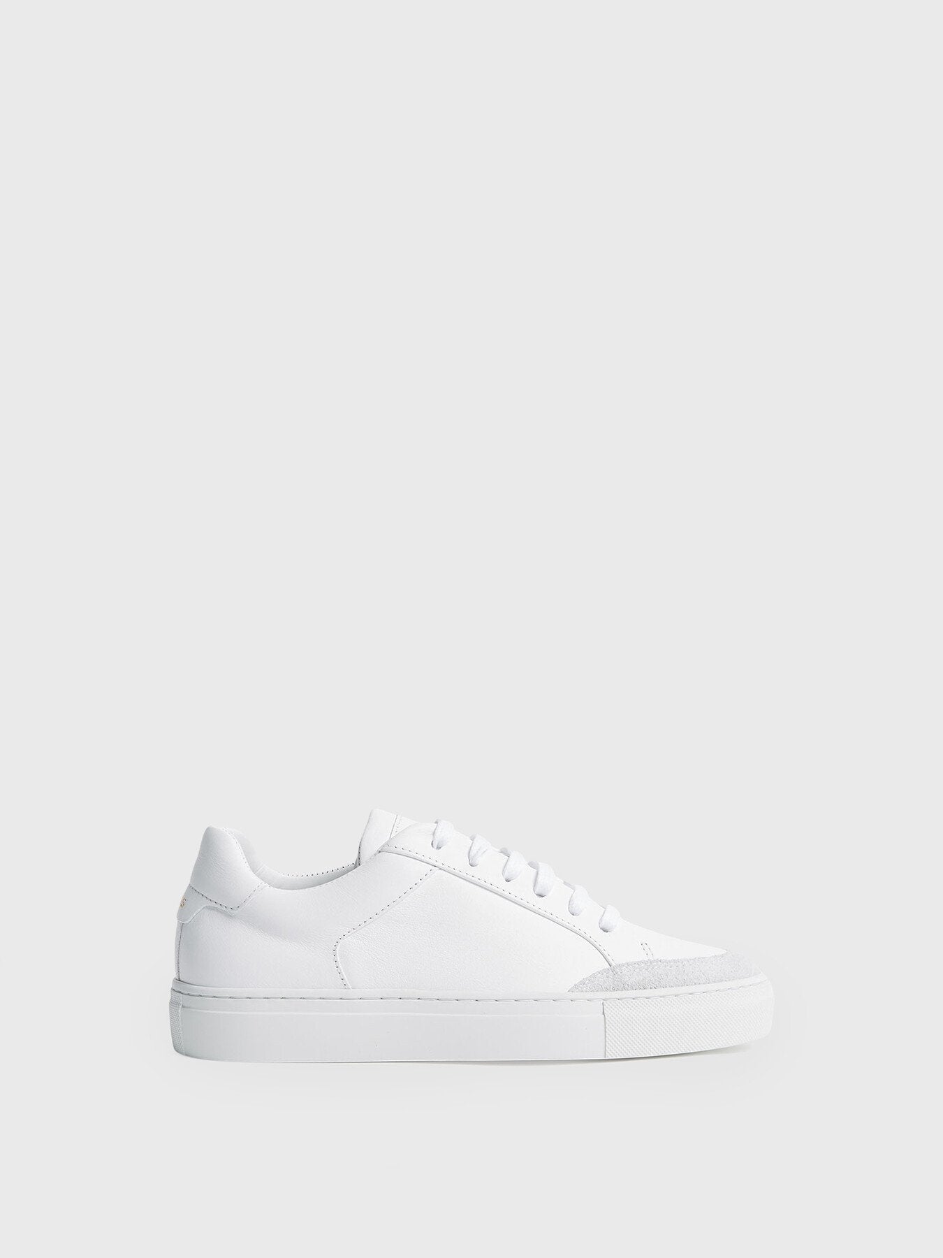 WhiteAshley Leather Trainers