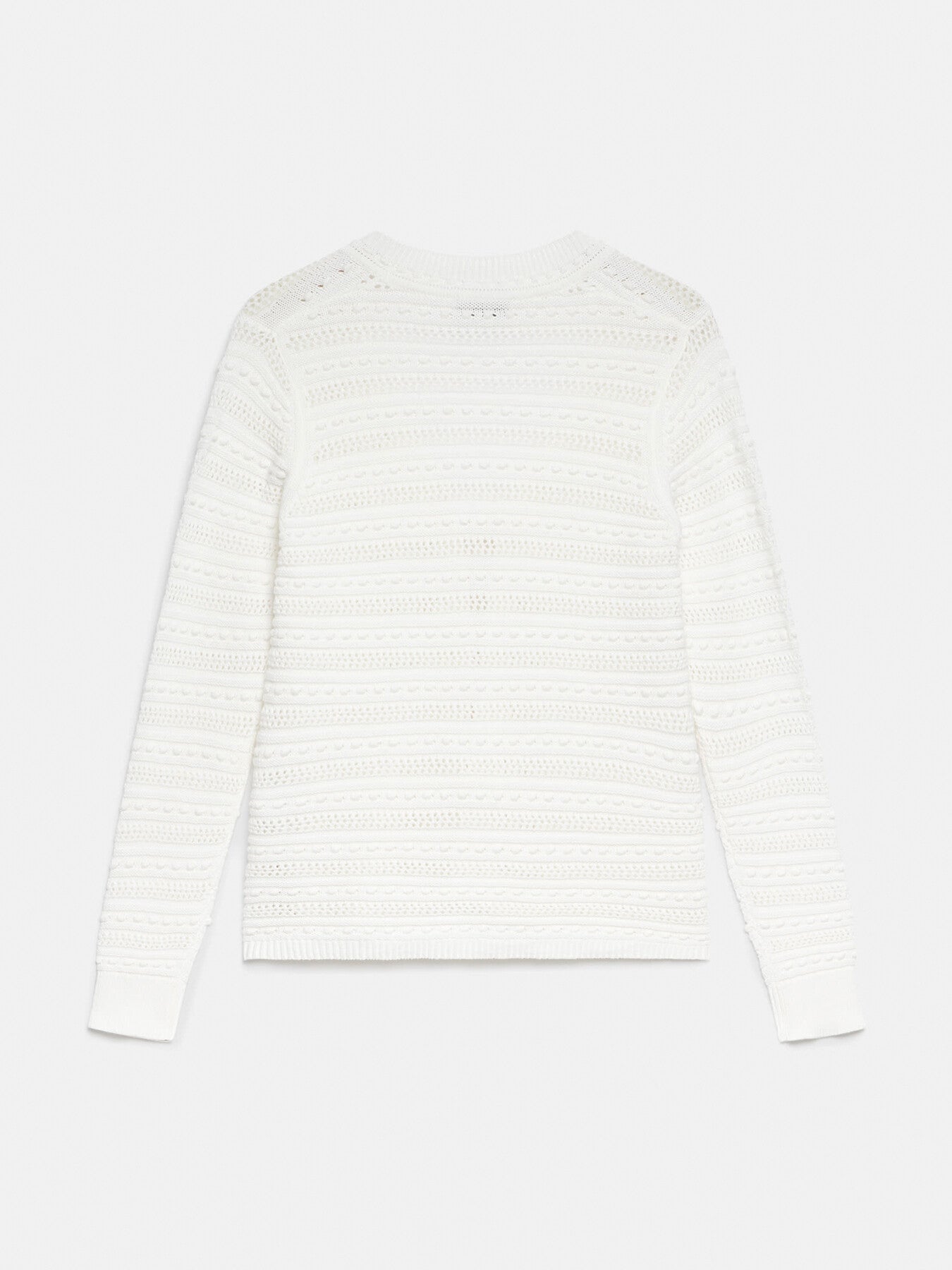 White Cotton Crochet Cardigan