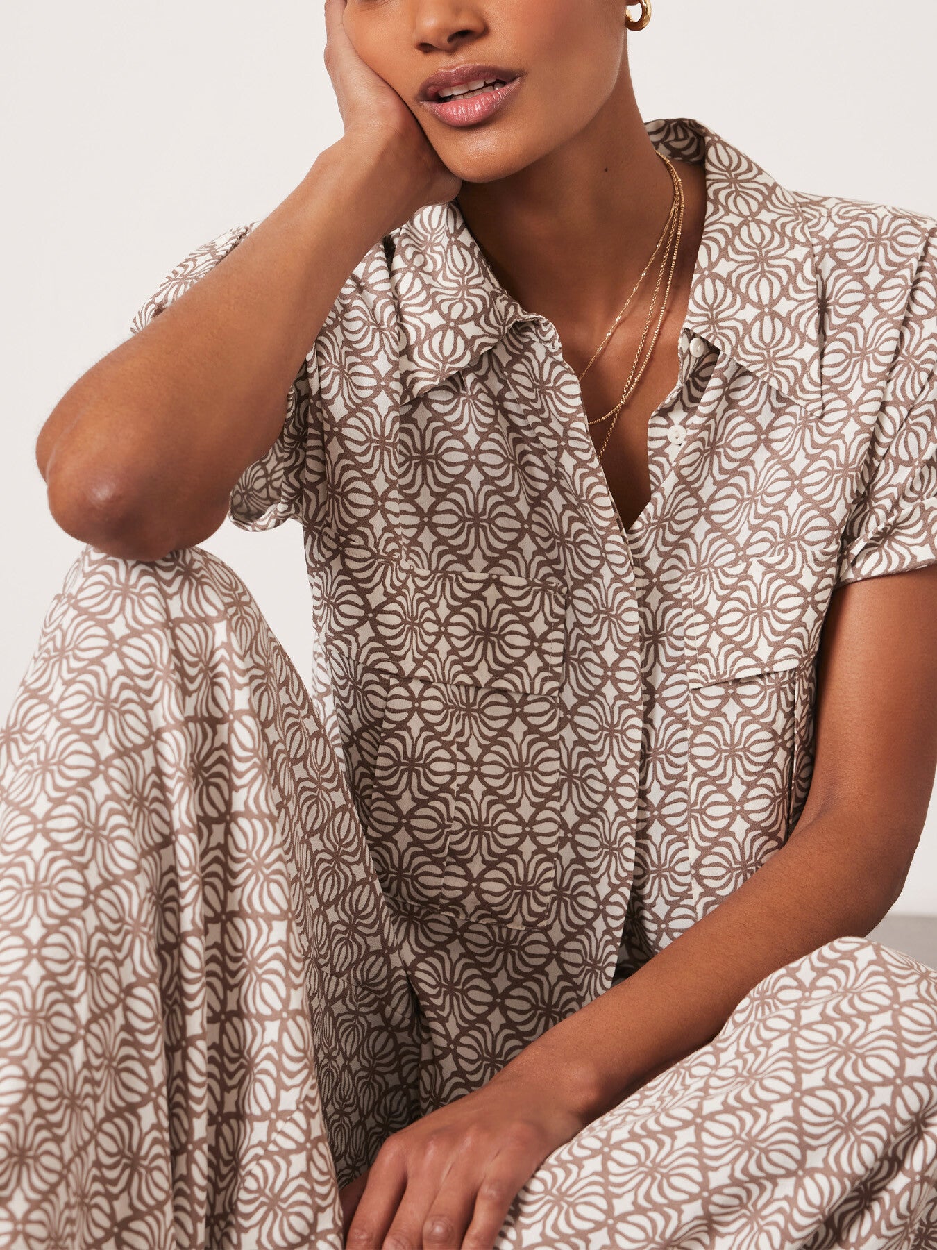Tile Print Shirt