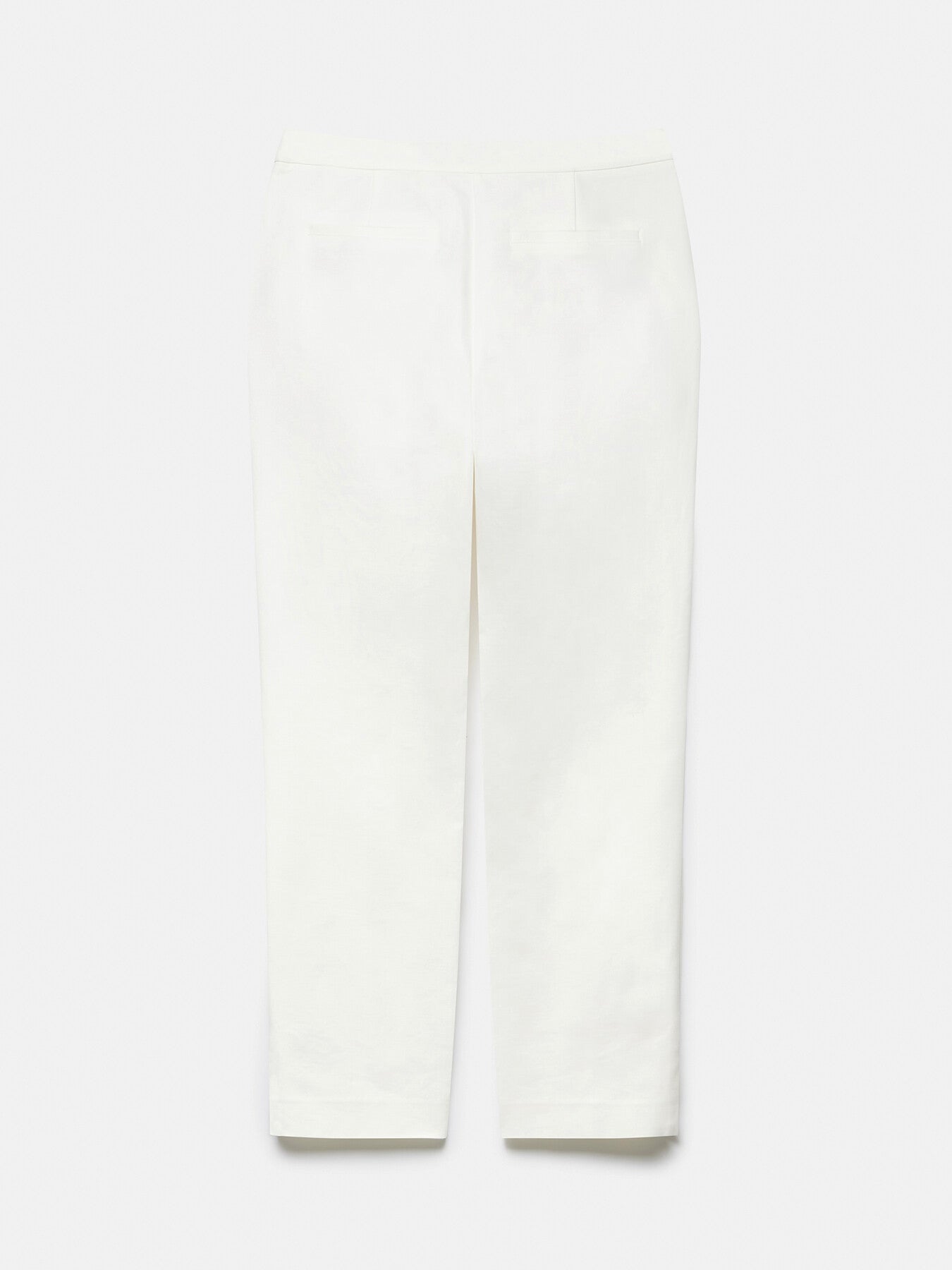 Cream Slim Capri Trousers