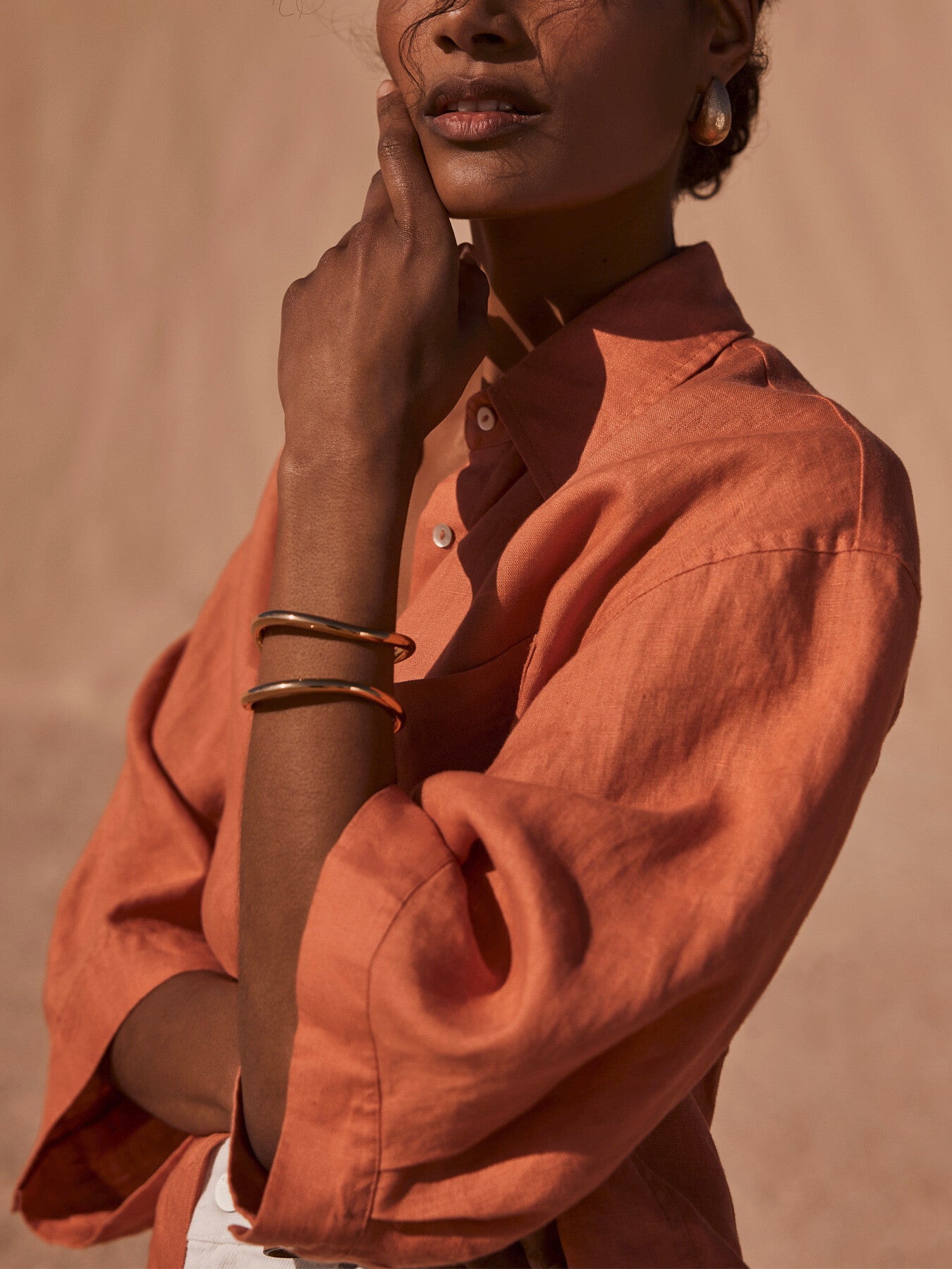 Rust Linen Shirt