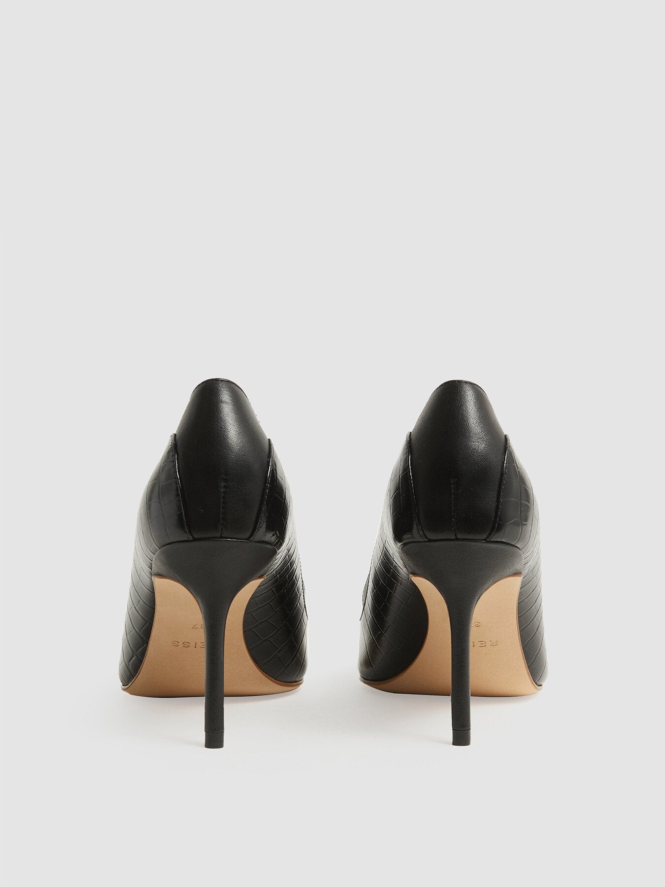 Gwyneth Leather Contrast Court Shoes