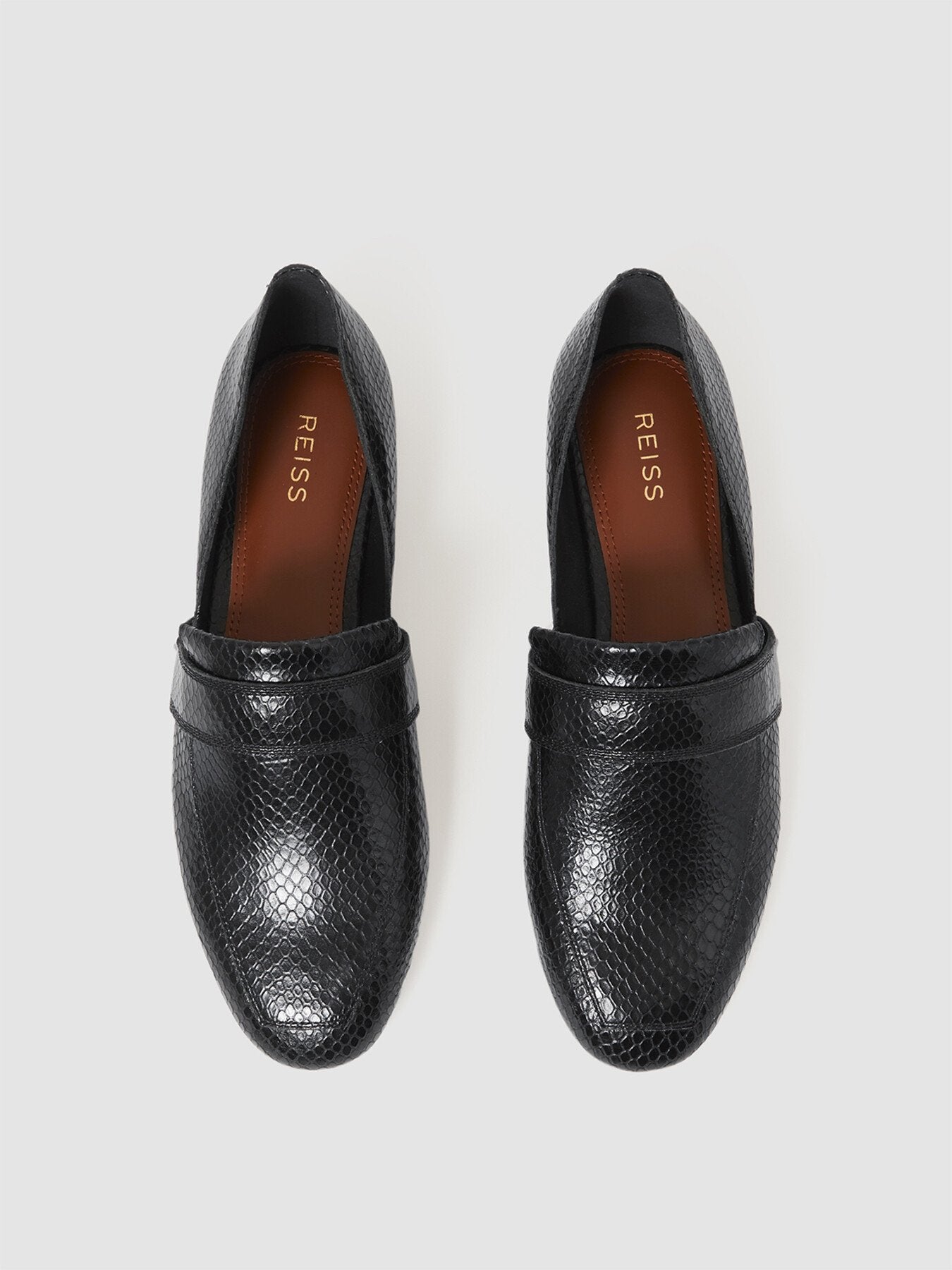 Irina Leather Animal Print Loafers