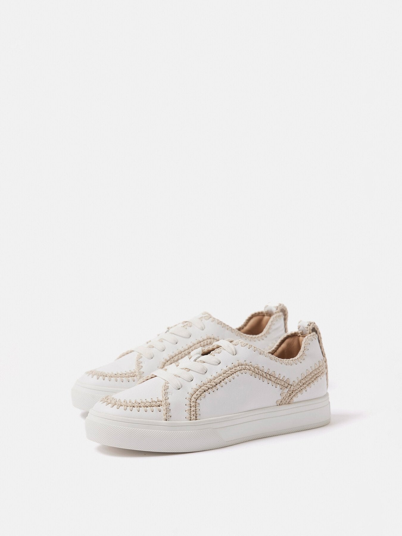 Leather Stitch Detail Trainers
