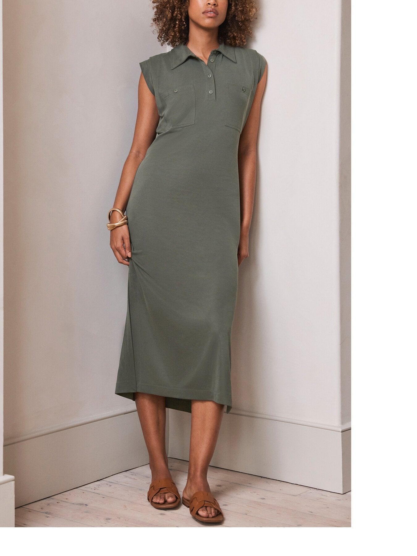 Jersey Midi Dress
