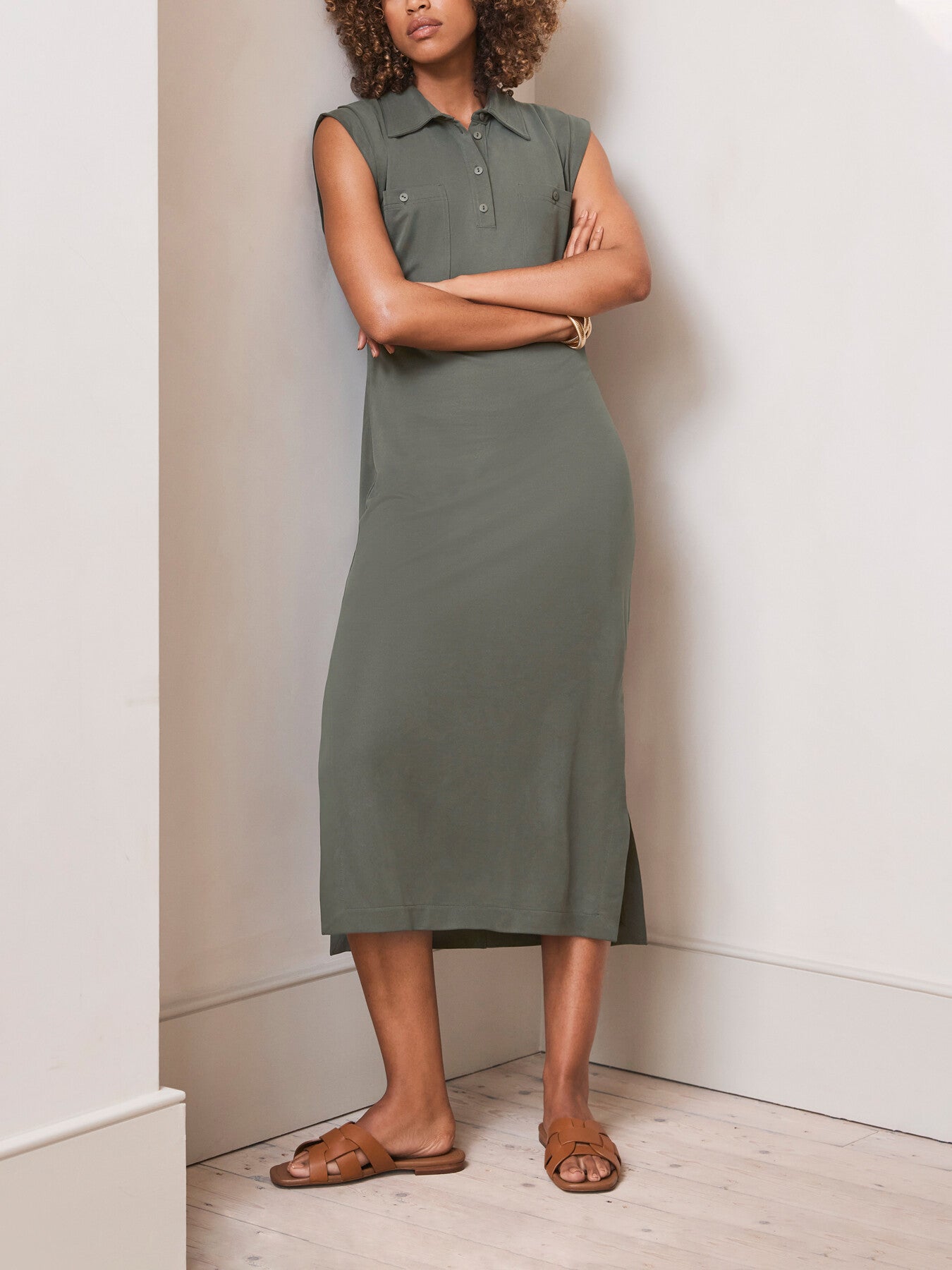 Jersey Midi Dress