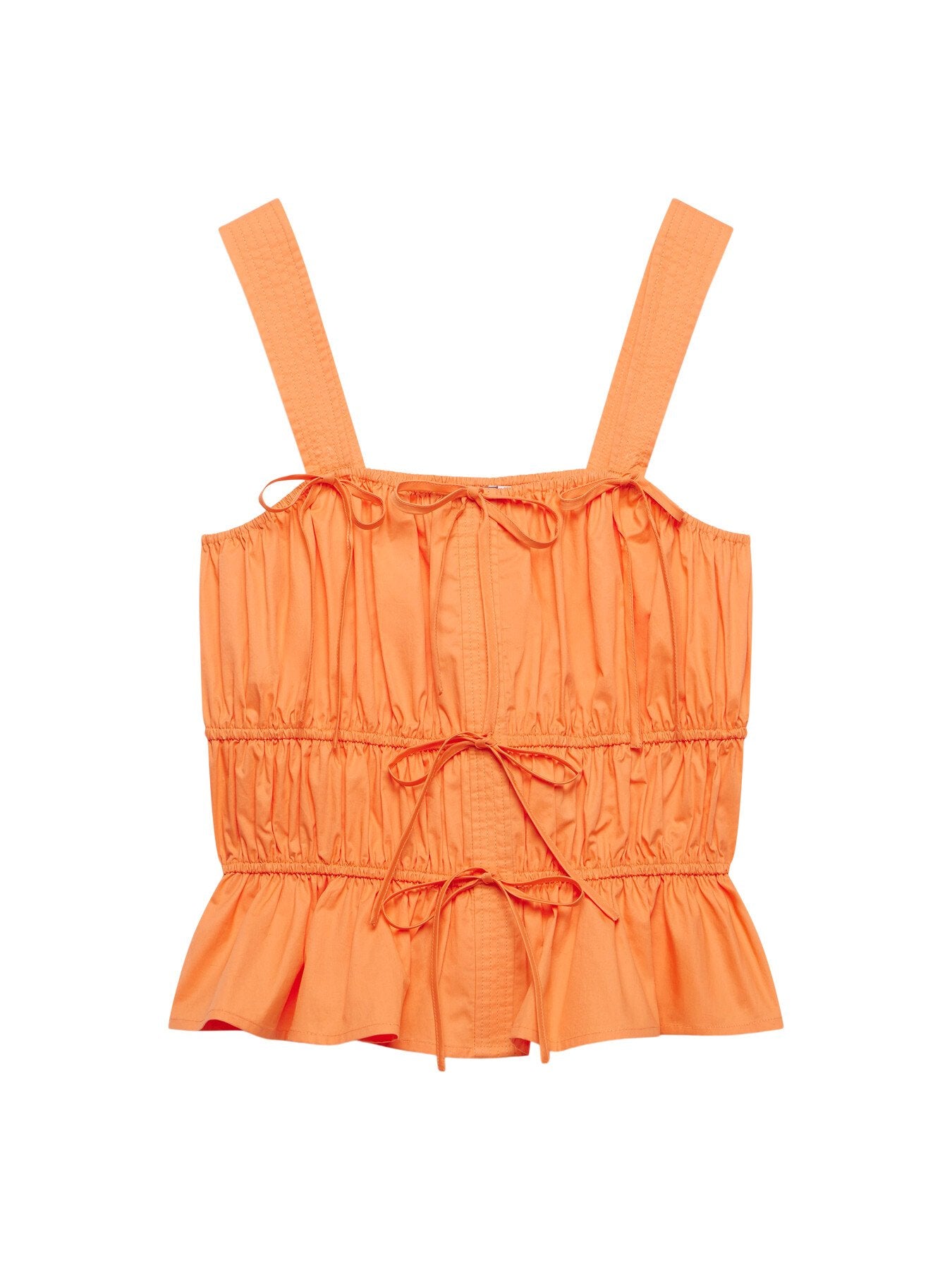 Cotton Ruched Cami Top